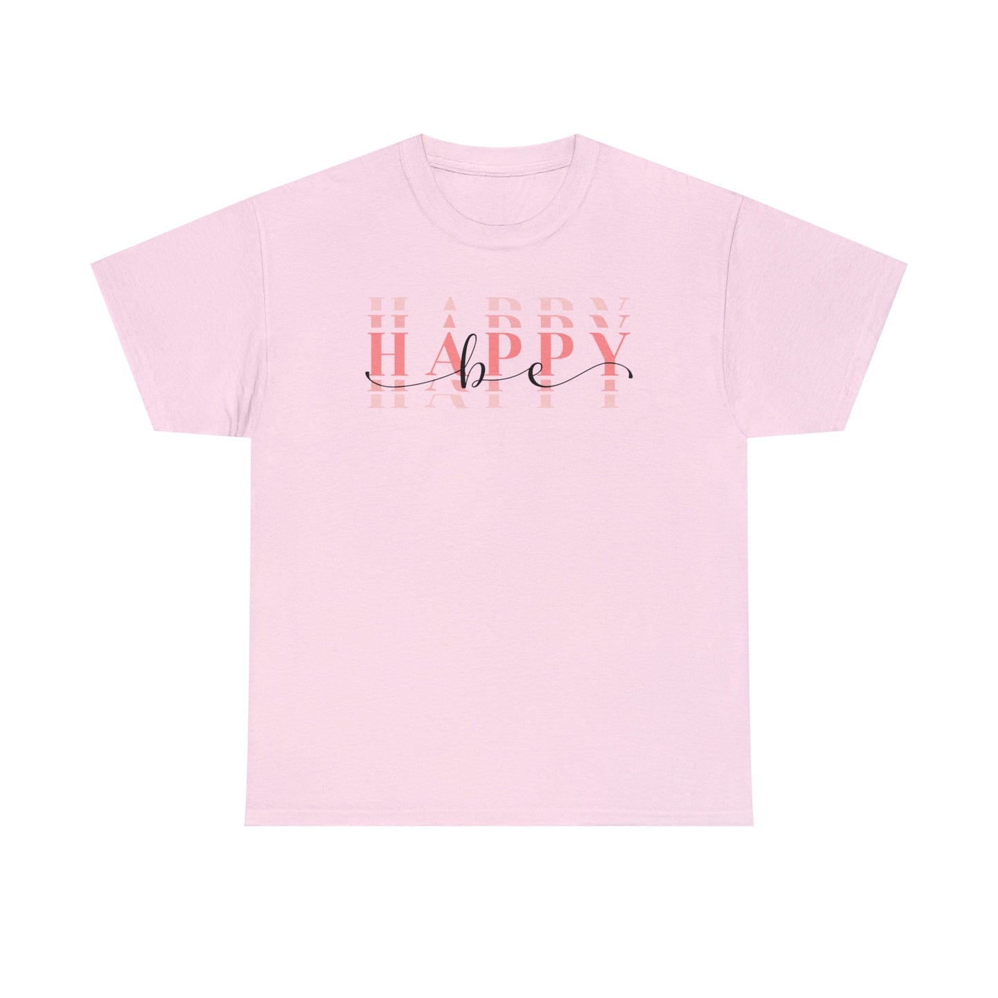 Be Happy Short Sleeve Cotton T-Shirt - numonet