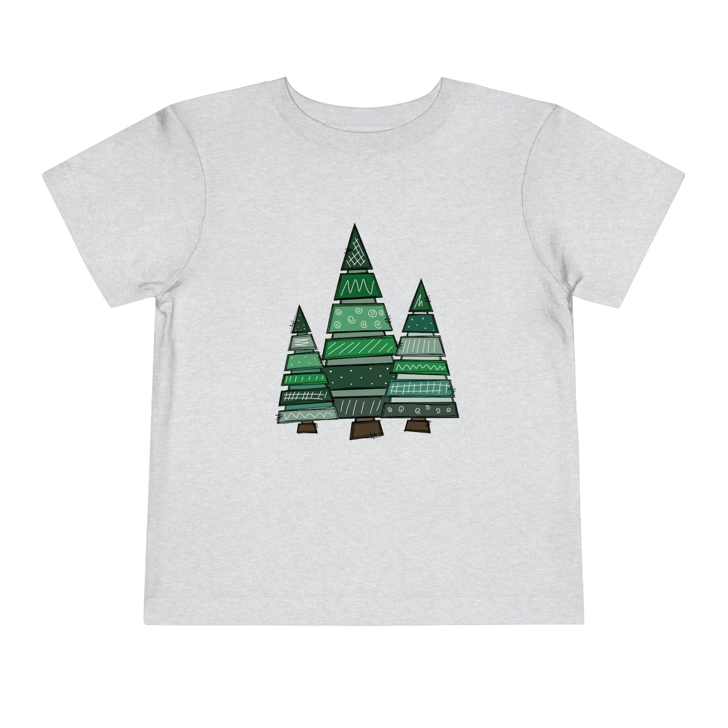 Christmas Tree Trio Short Sleeve Tee - numonet