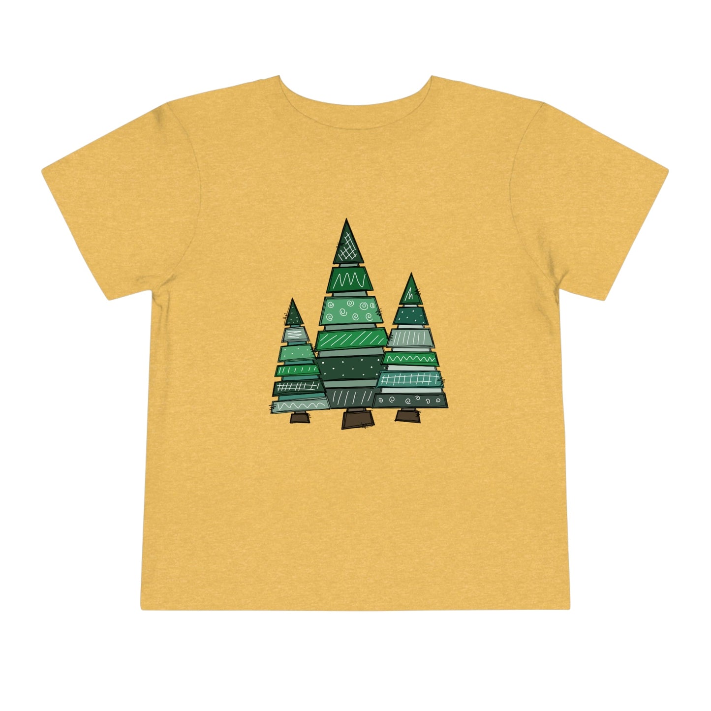 Christmas Tree Trio Short Sleeve Tee - numonet