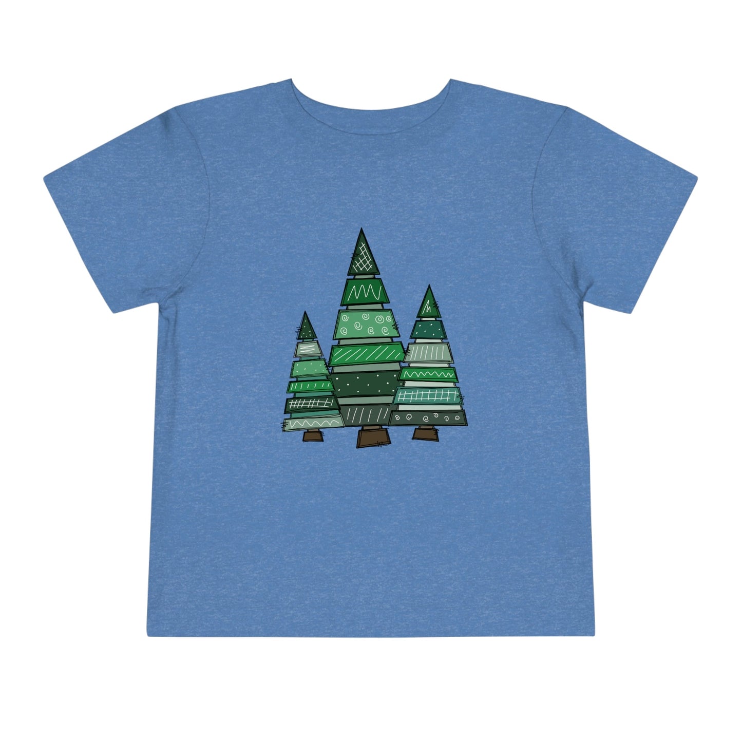 Christmas Tree Trio Short Sleeve Tee - numonet