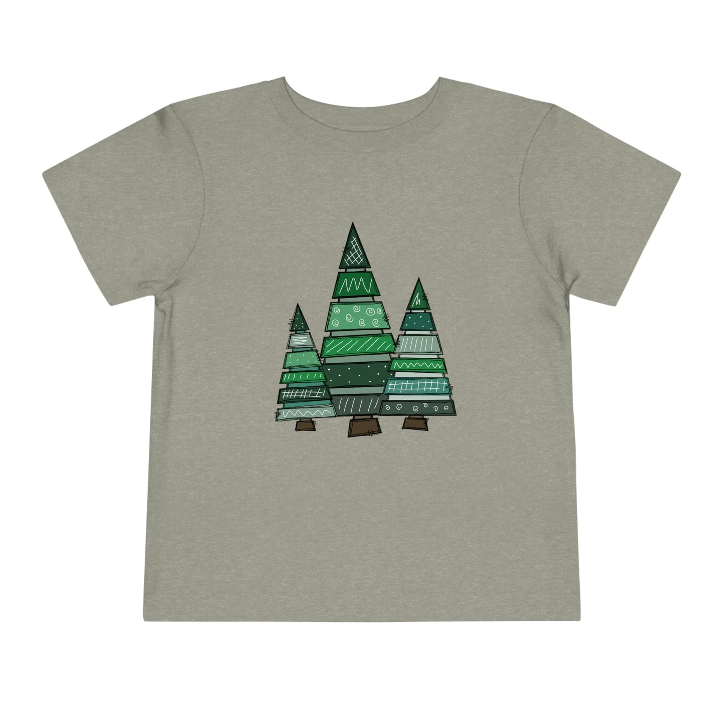 Christmas Tree Trio Short Sleeve Tee - numonet
