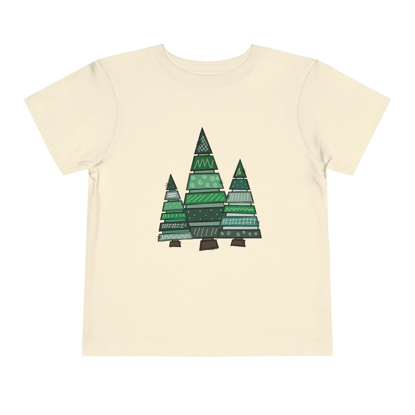 Christmas Tree Trio Short Sleeve Tee - numonet