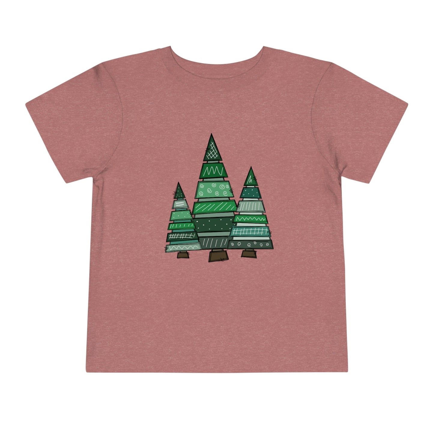 Christmas Tree Trio Short Sleeve Tee - numonet