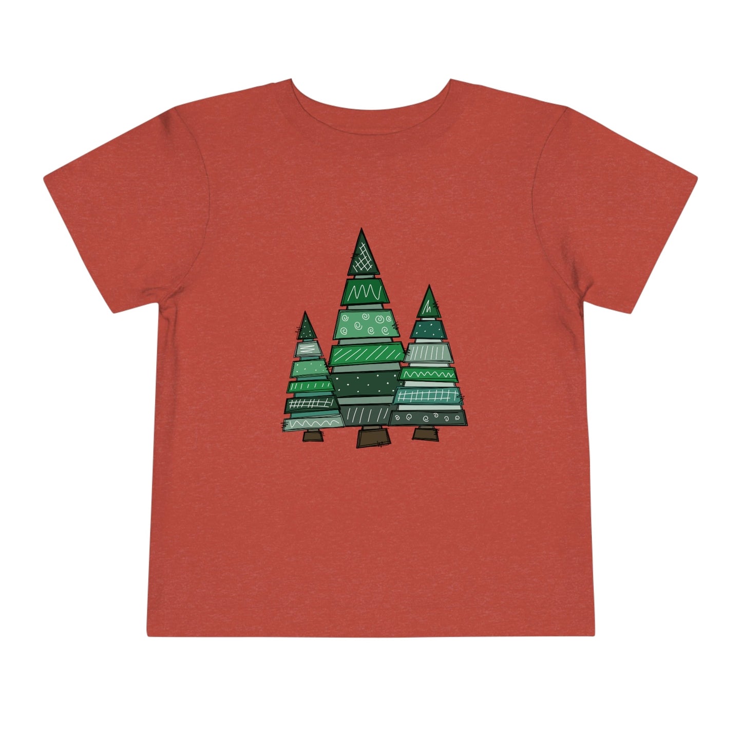 Christmas Tree Trio Short Sleeve Tee - numonet