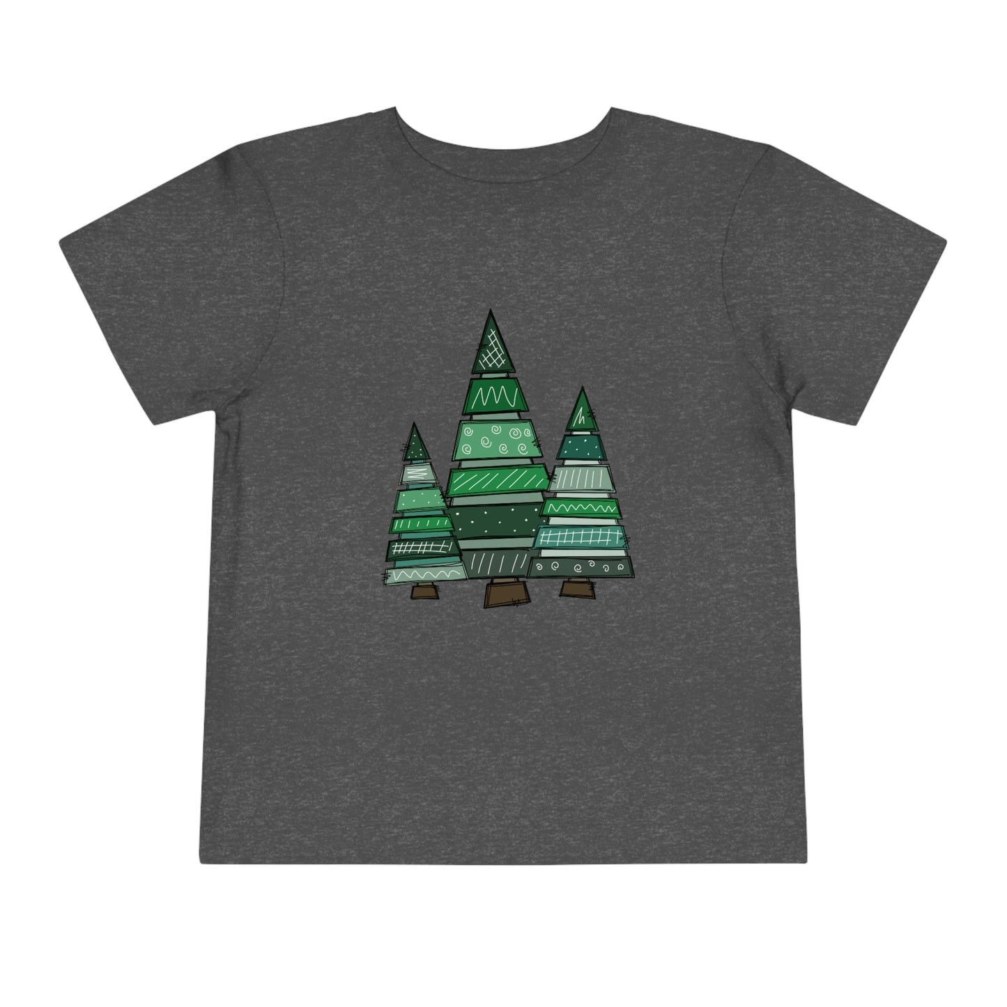 Christmas Tree Trio Short Sleeve Tee - numonet