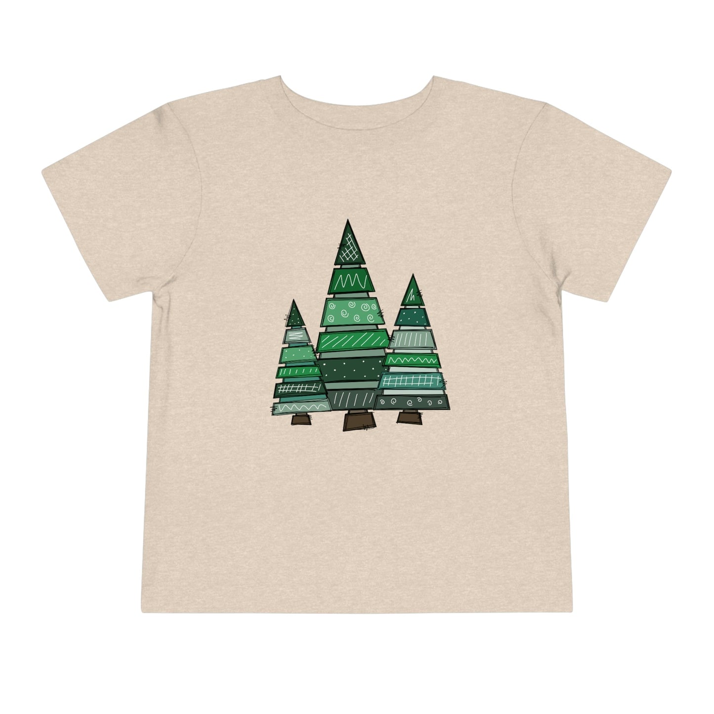 Christmas Tree Trio Short Sleeve Tee - numonet