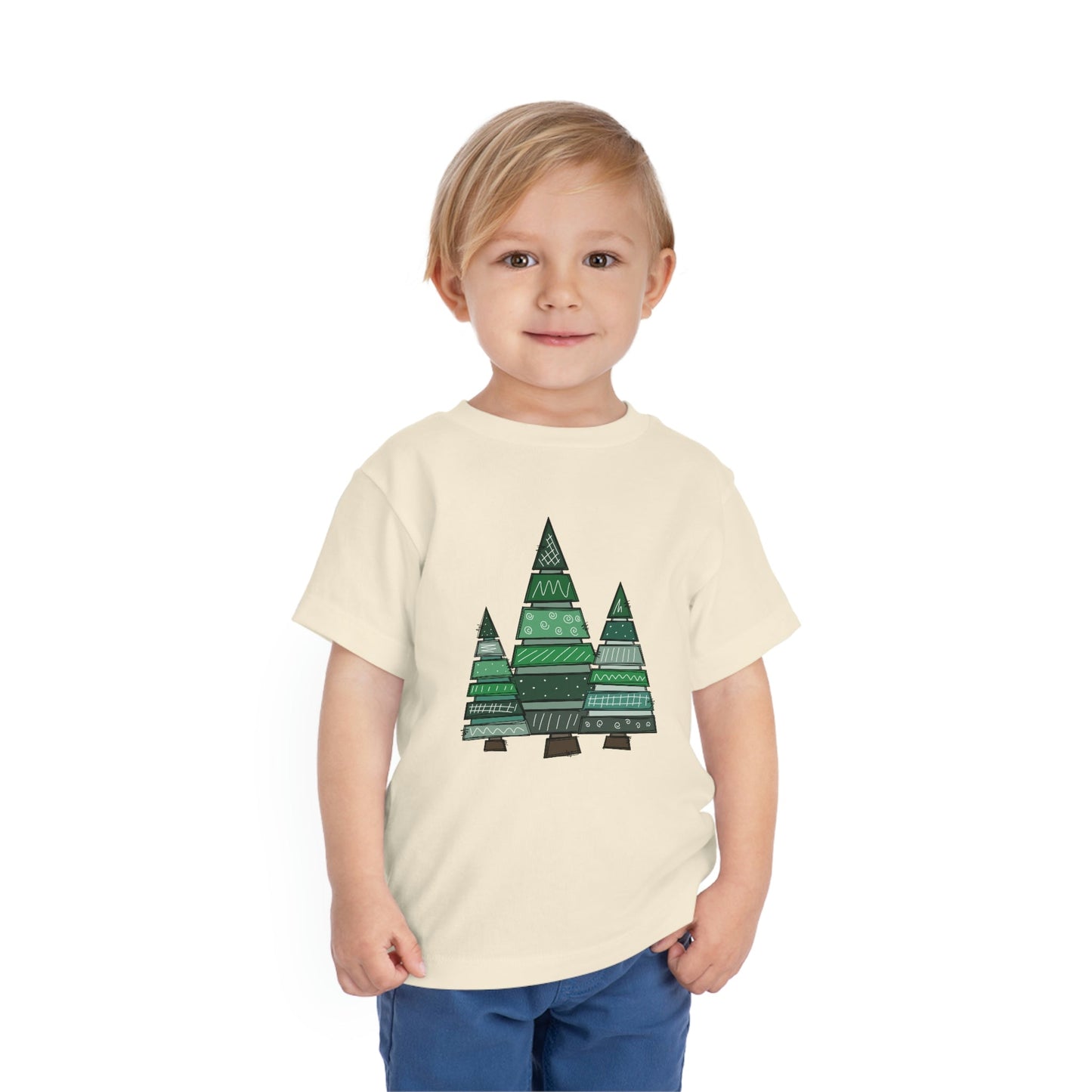 Christmas Tree Trio Short Sleeve Tee - numonet