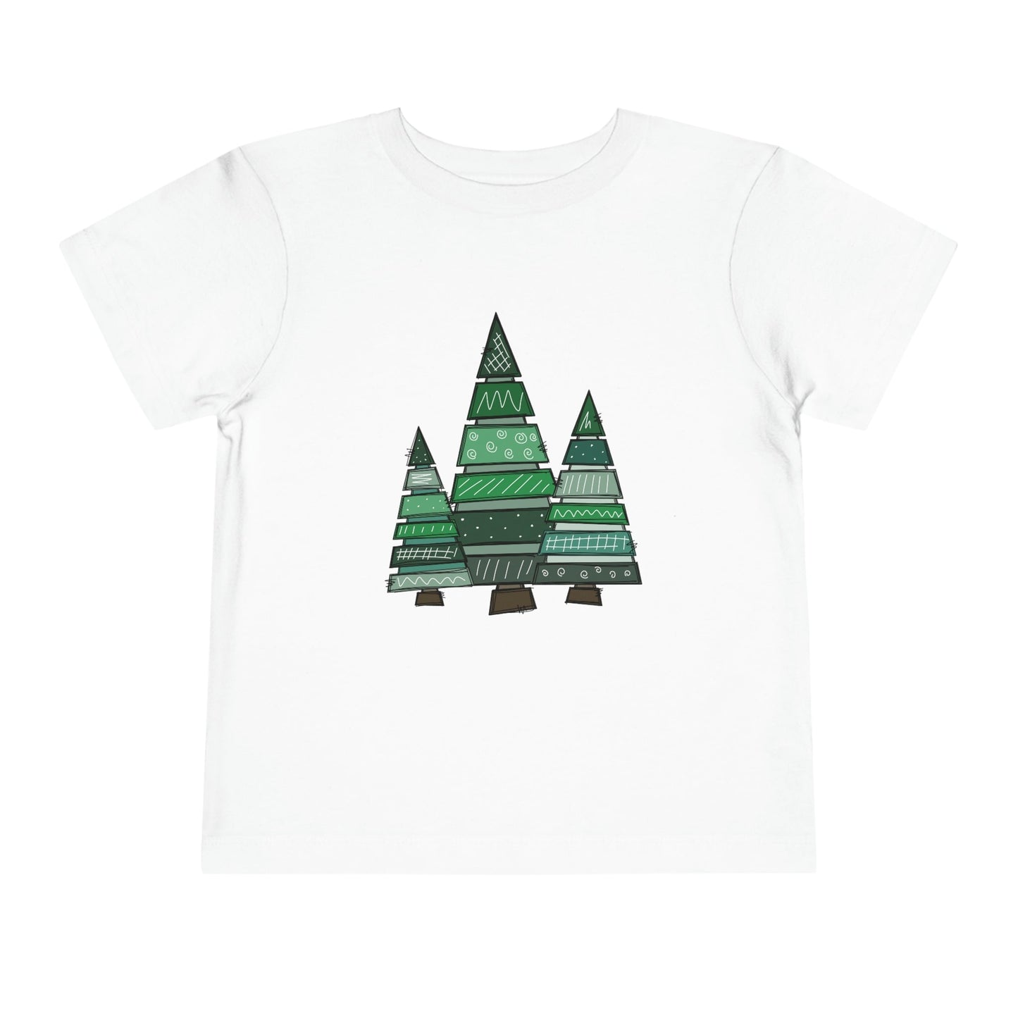 Christmas Tree Trio Short Sleeve Tee - numonet