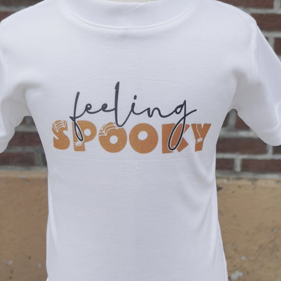 Video of Feeling Spooky design tshirt