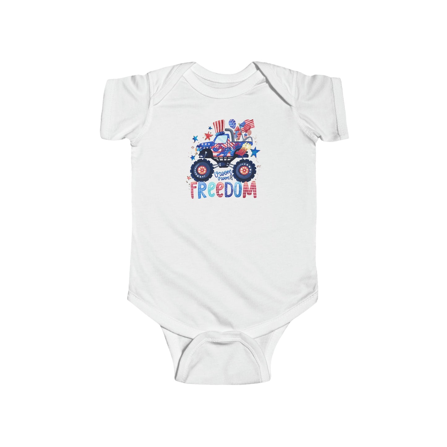Freedom Monster Truck Onsie - numonet