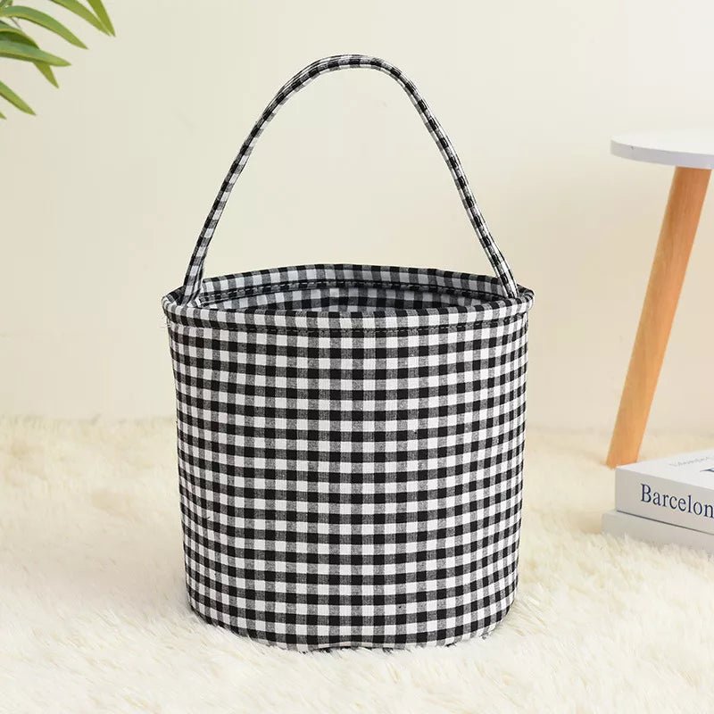 Halloween Black Gingham Candy Tote - numonet