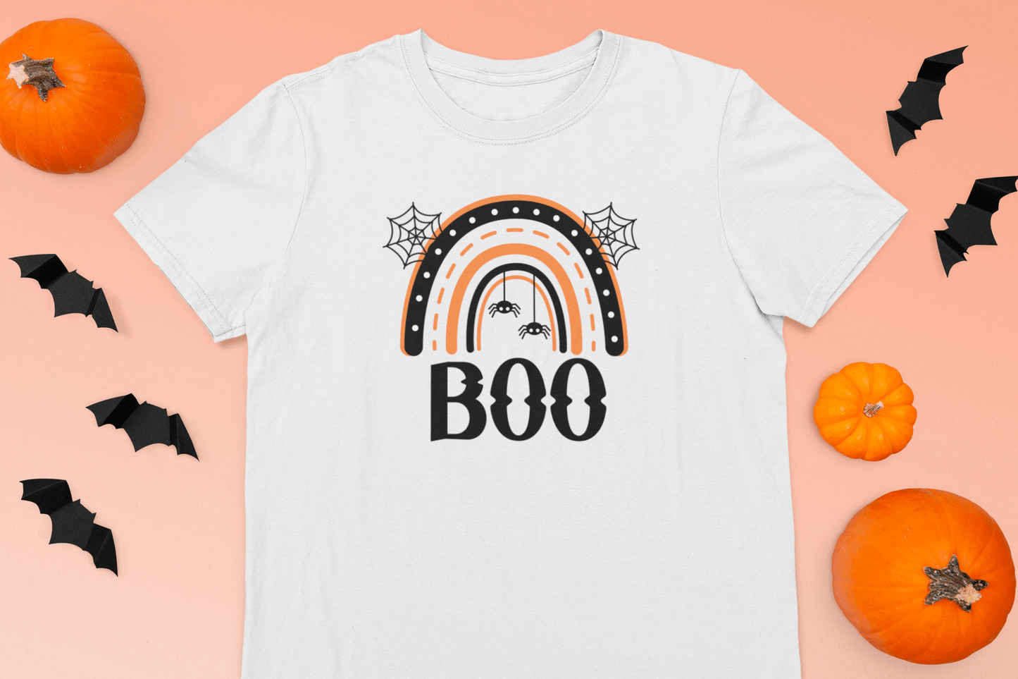 Halloween Boo Rainbow T-Shirt - numonet