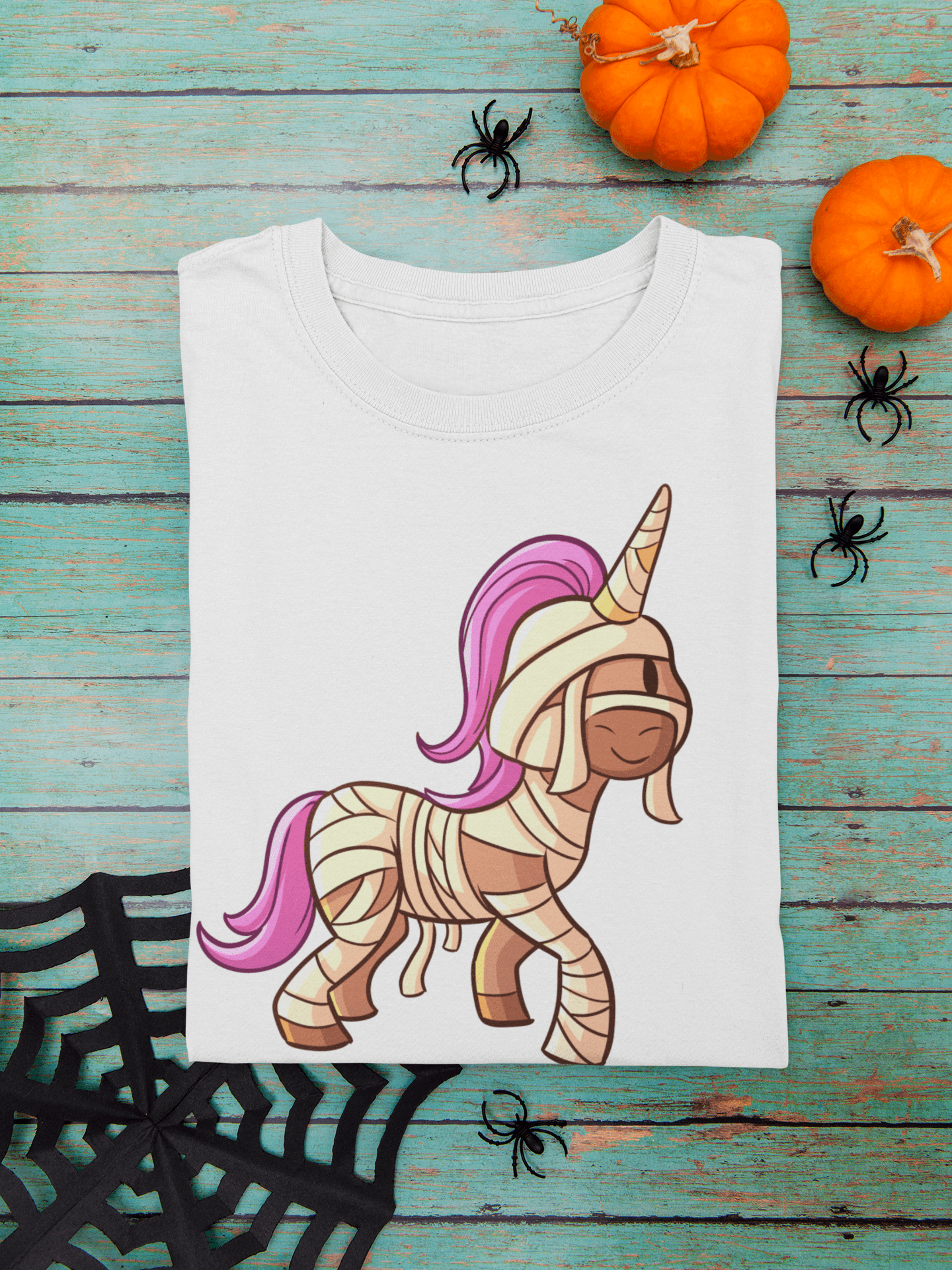 Halloween Mummy Unicorn Sublimation Tshirt - numonet