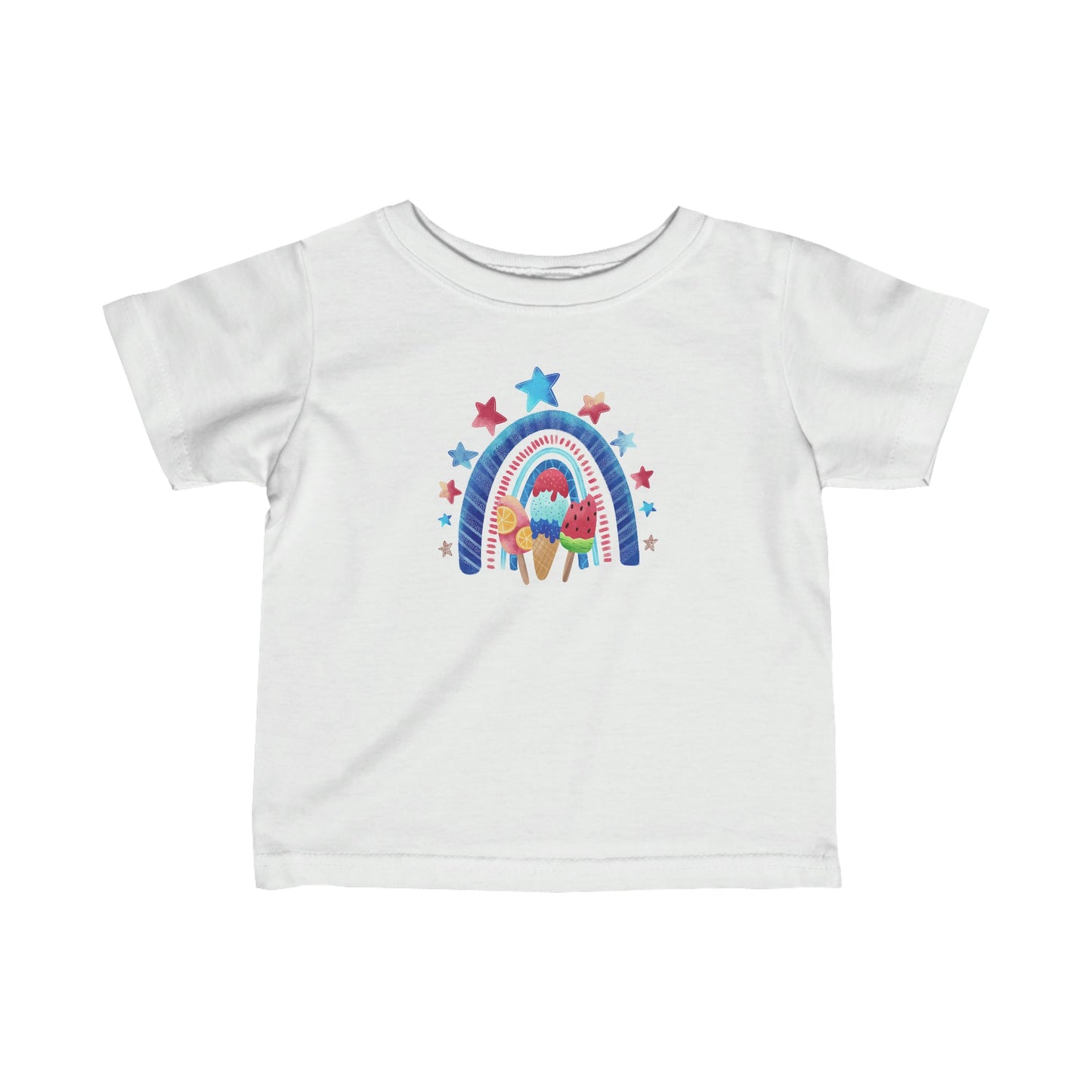 Infant Freedom Rainbow Short Sleeve T-Shirt - numonet