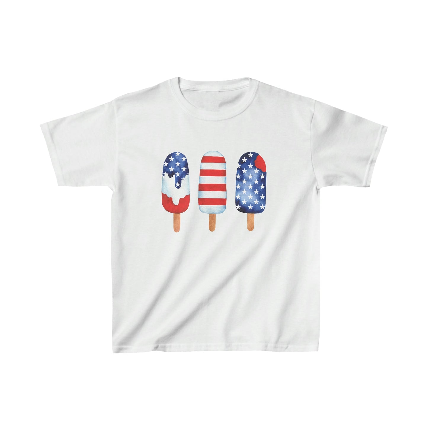 Kids Popsicle Trio Short Sleeve Cotton T-Shirt - numonet