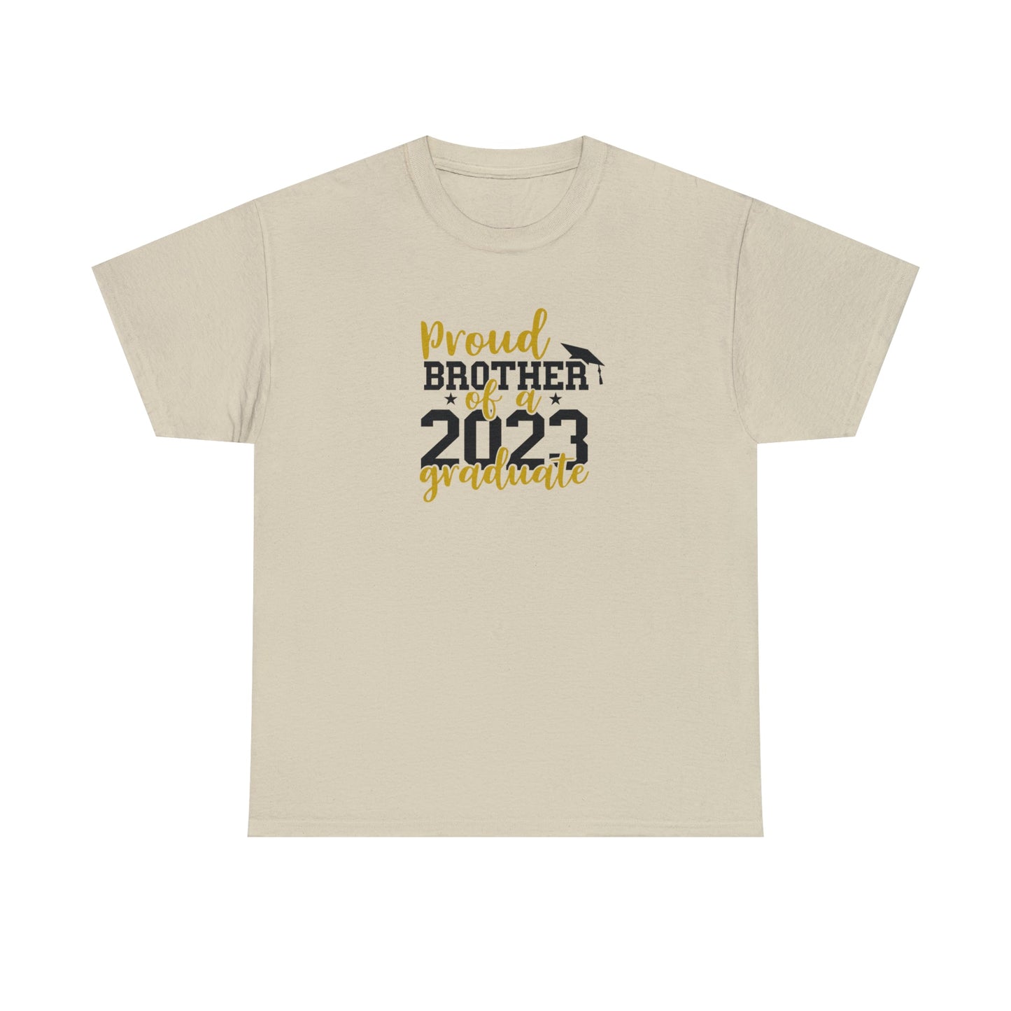 Proud BROTHER of 2023 Graduate Short Sleeve Cotton Tee - numonet