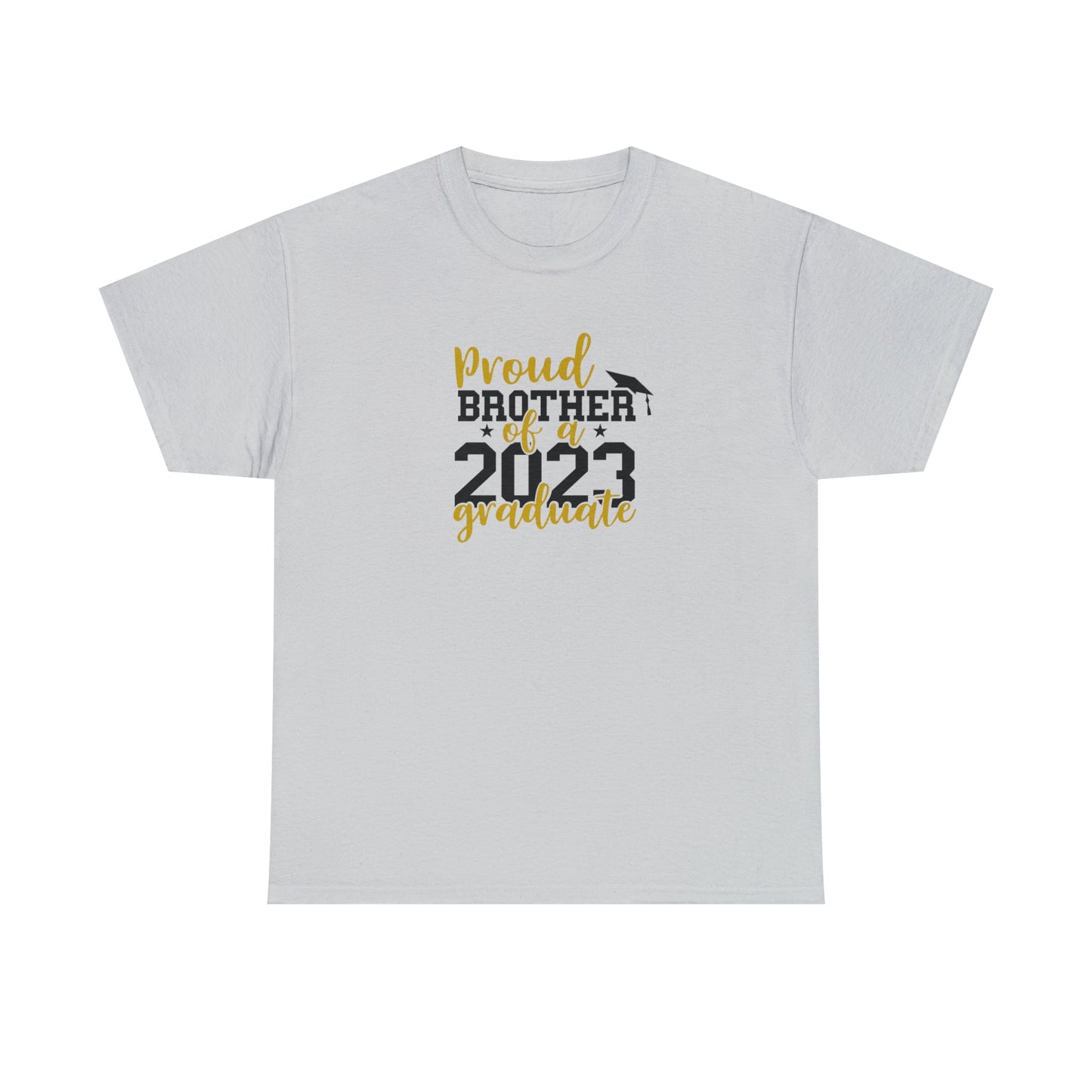Proud BROTHER of 2023 Graduate Short Sleeve Cotton Tee - numonet