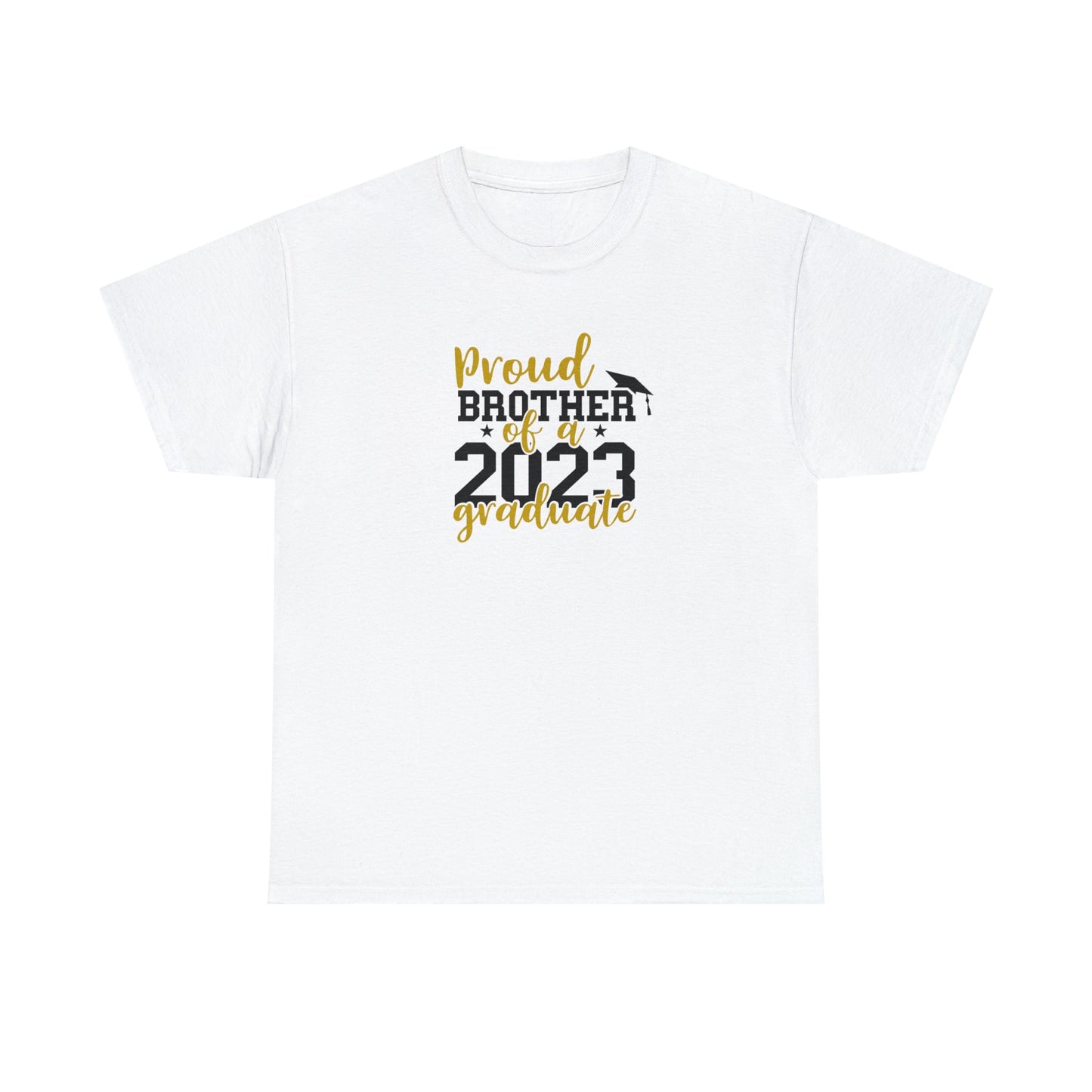 Proud BROTHER of 2023 Graduate Short Sleeve Cotton Tee - numonet