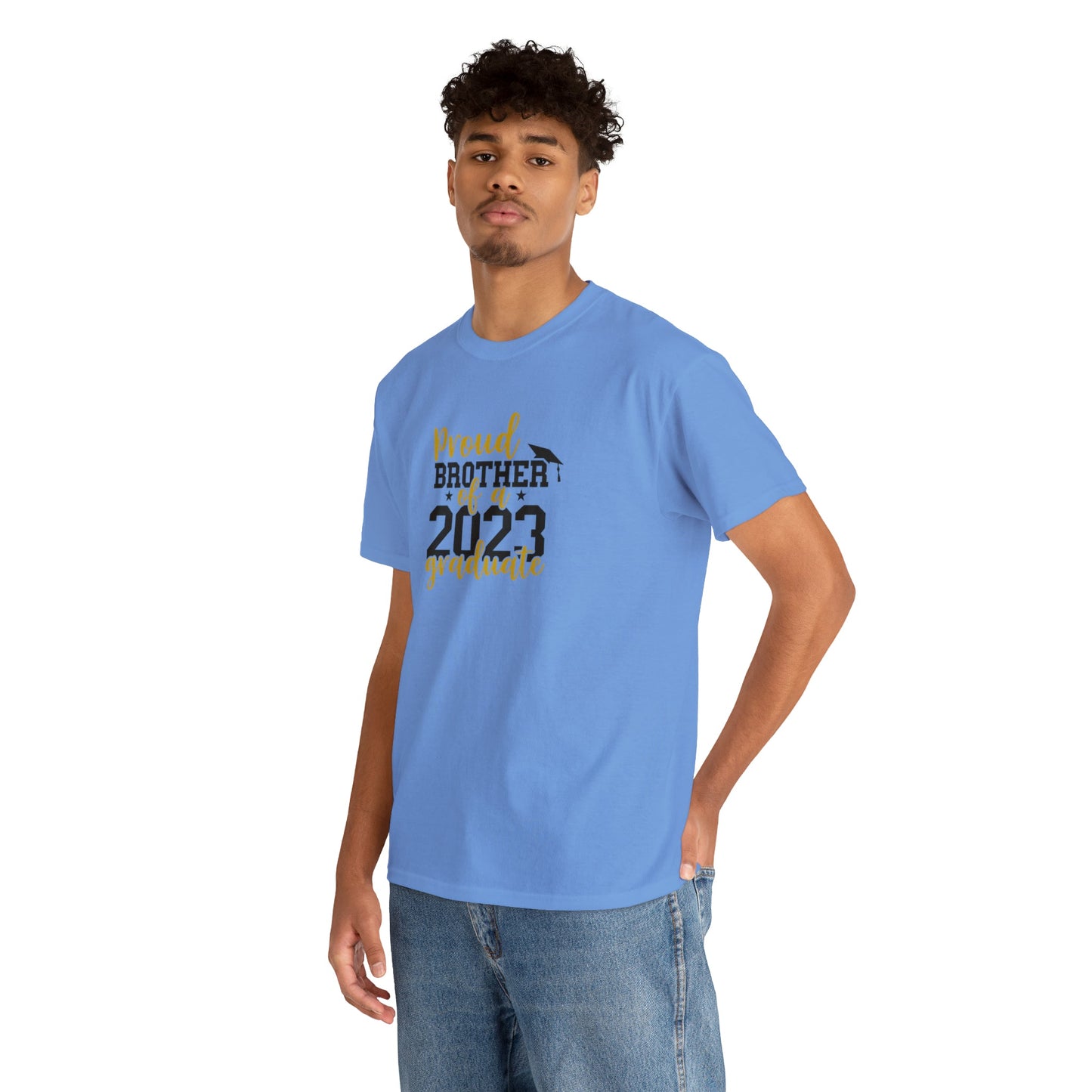 Proud BROTHER of 2023 Graduate Short Sleeve Cotton Tee - numonet