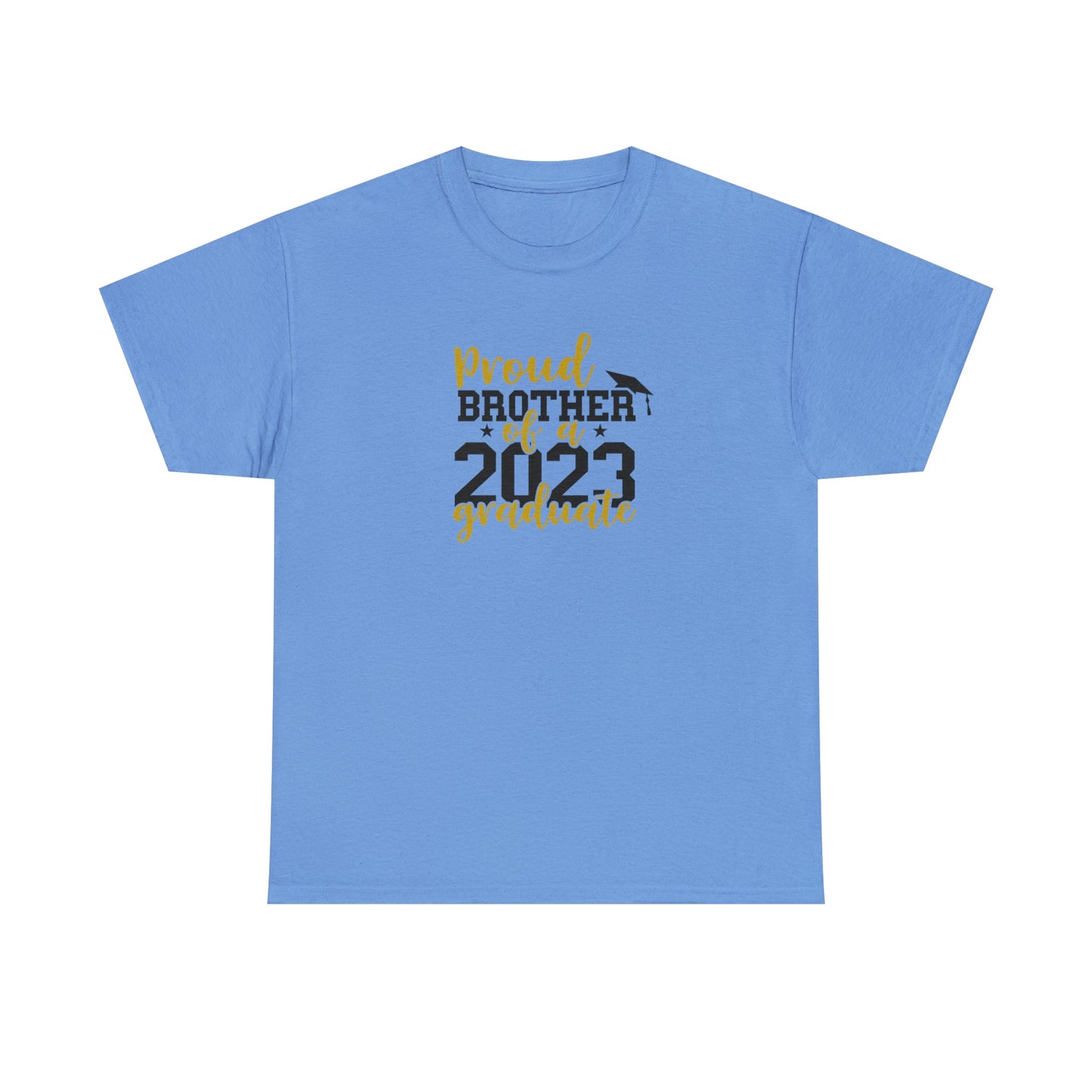 Proud BROTHER of 2023 Graduate Short Sleeve Cotton Tee - numonet