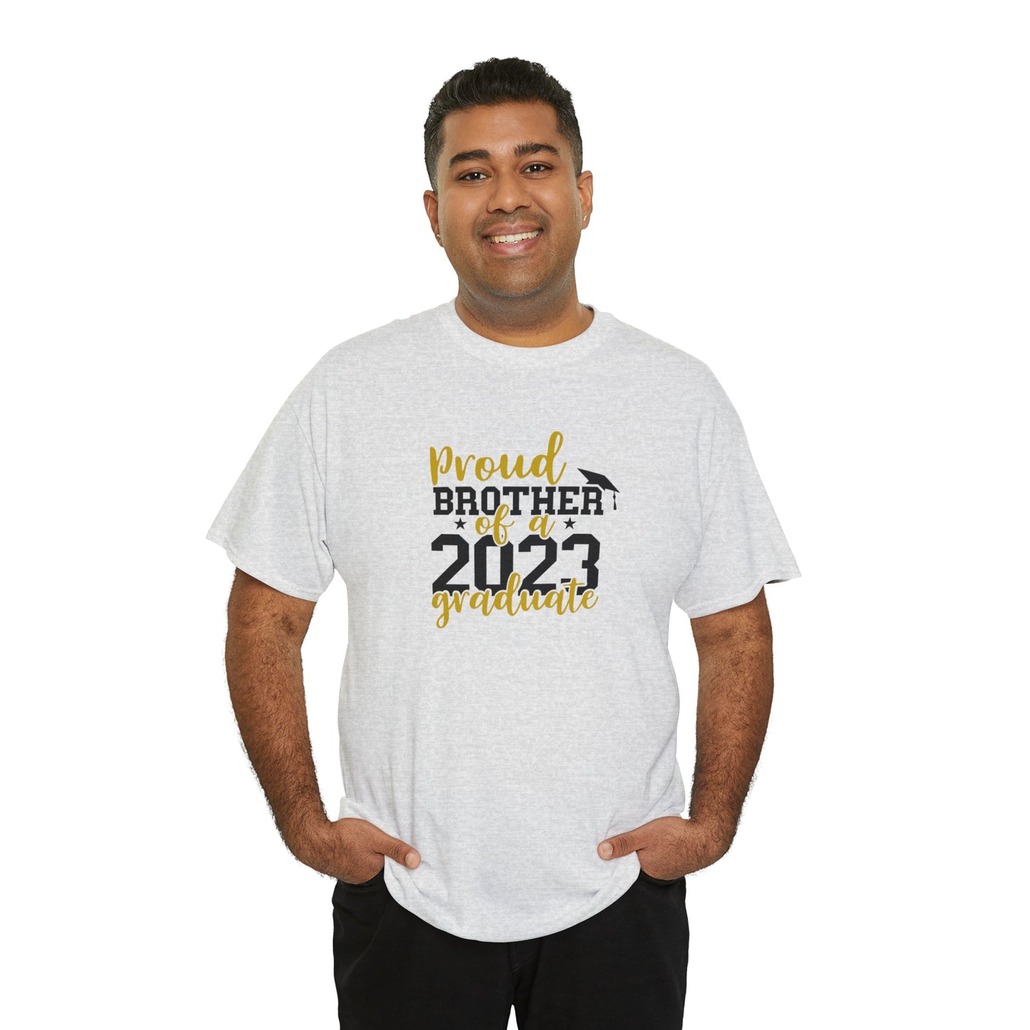 Proud BROTHER of 2023 Graduate Short Sleeve Cotton Tee - numonet