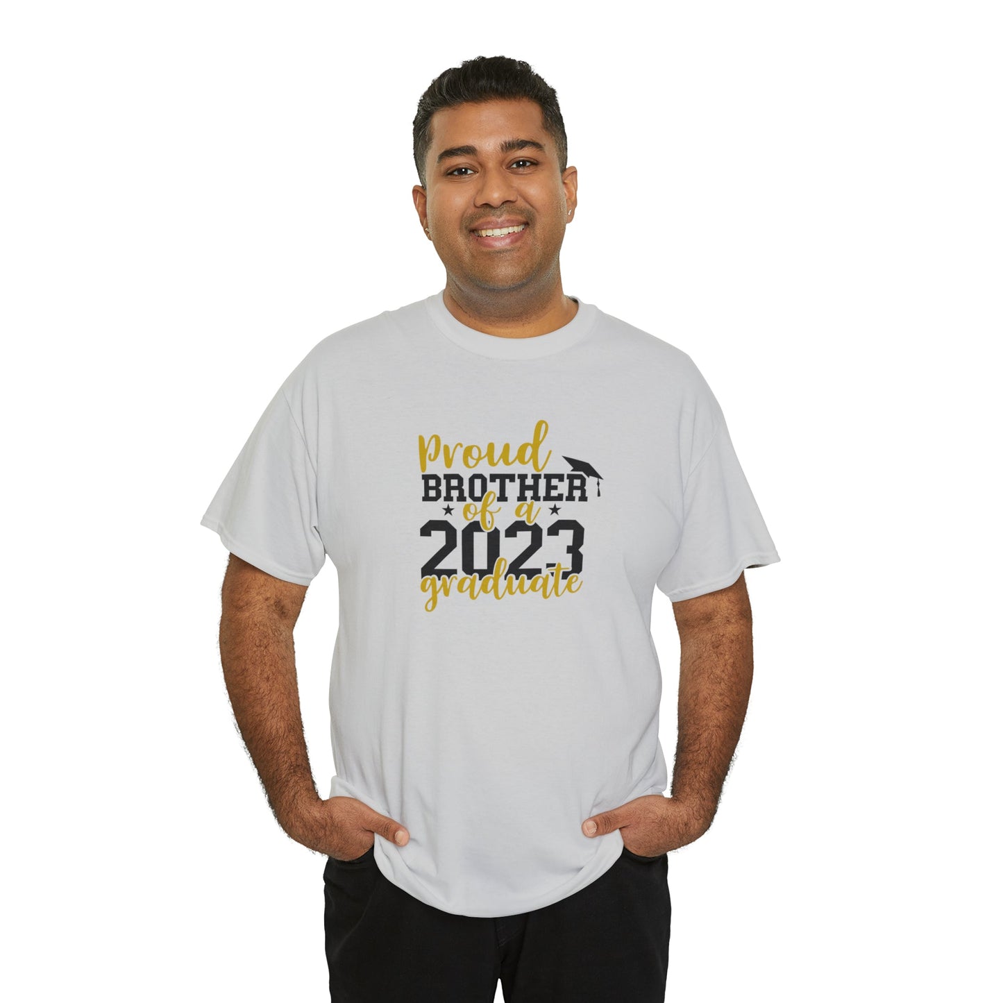 Proud BROTHER of 2023 Graduate Short Sleeve Cotton Tee - numonet