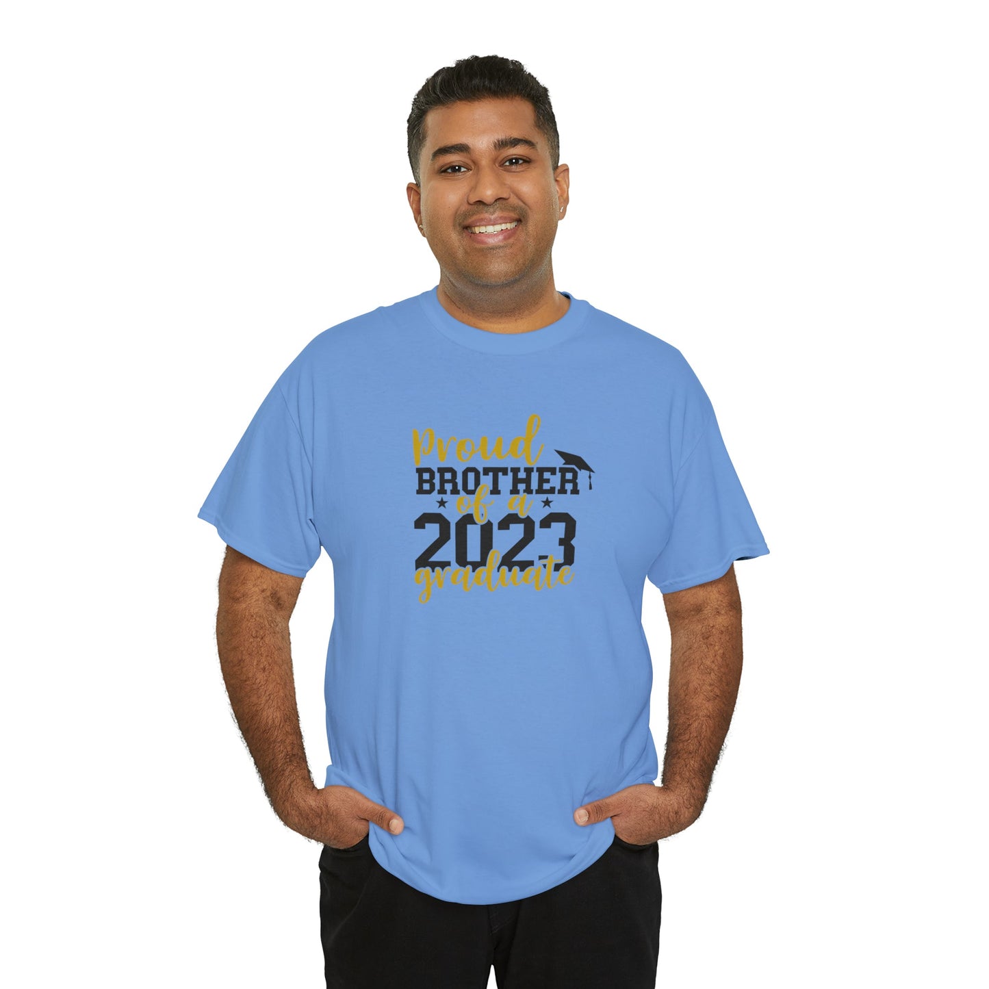 Proud BROTHER of 2023 Graduate Short Sleeve Cotton Tee - numonet