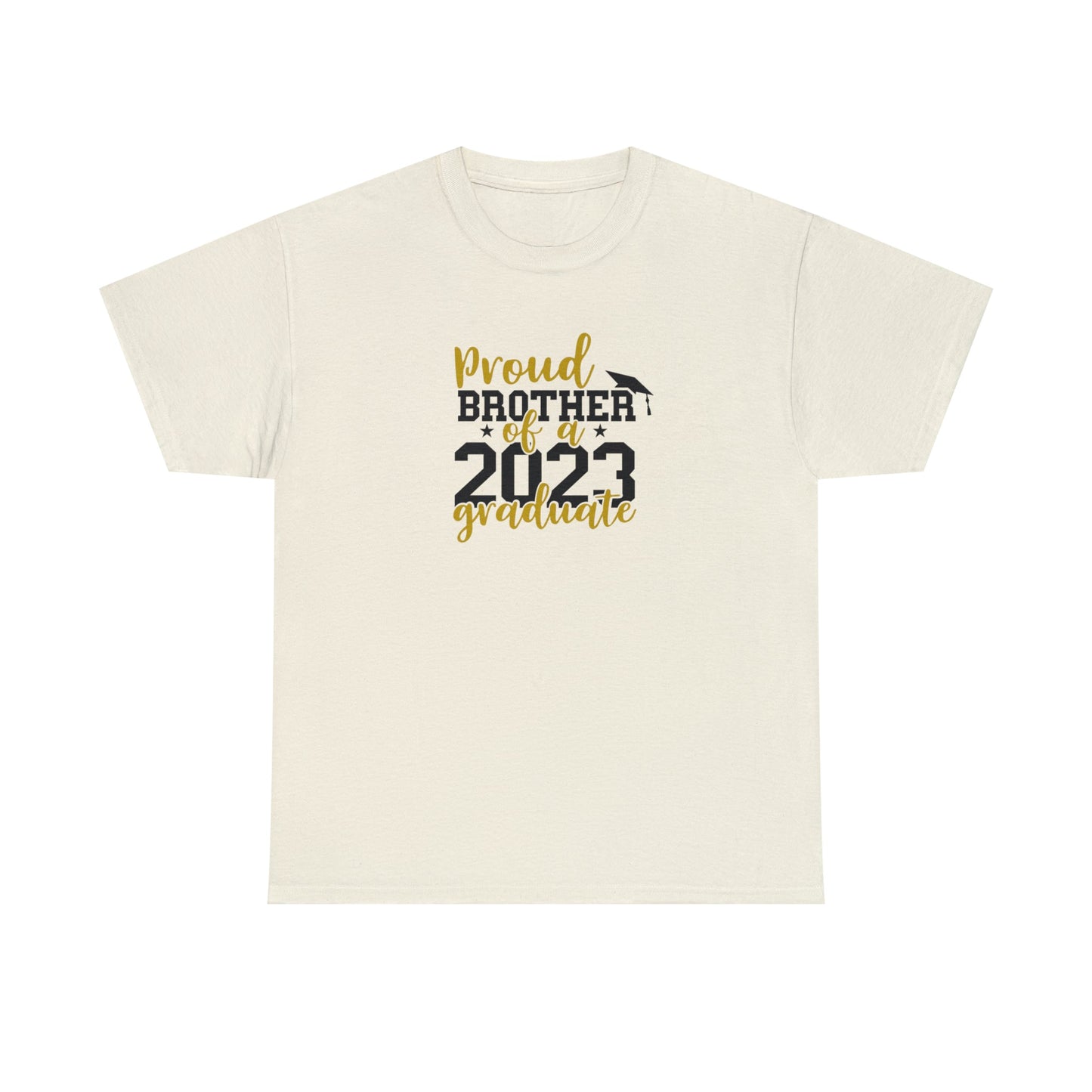 Proud BROTHER of 2023 Graduate Short Sleeve Cotton Tee - numonet