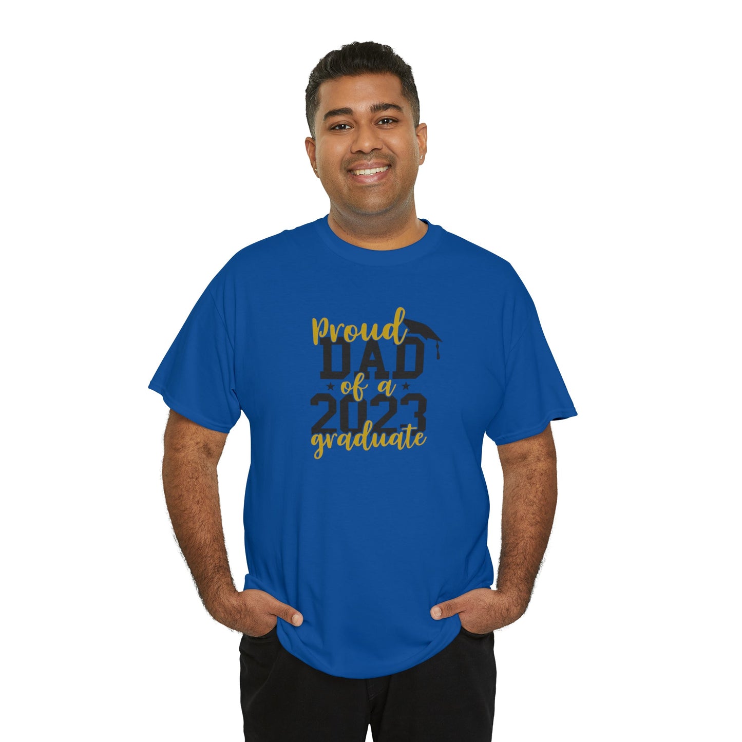 Proud DAD of 2023 Graduate Short Sleeve Cotton T-Shirt - numonet
