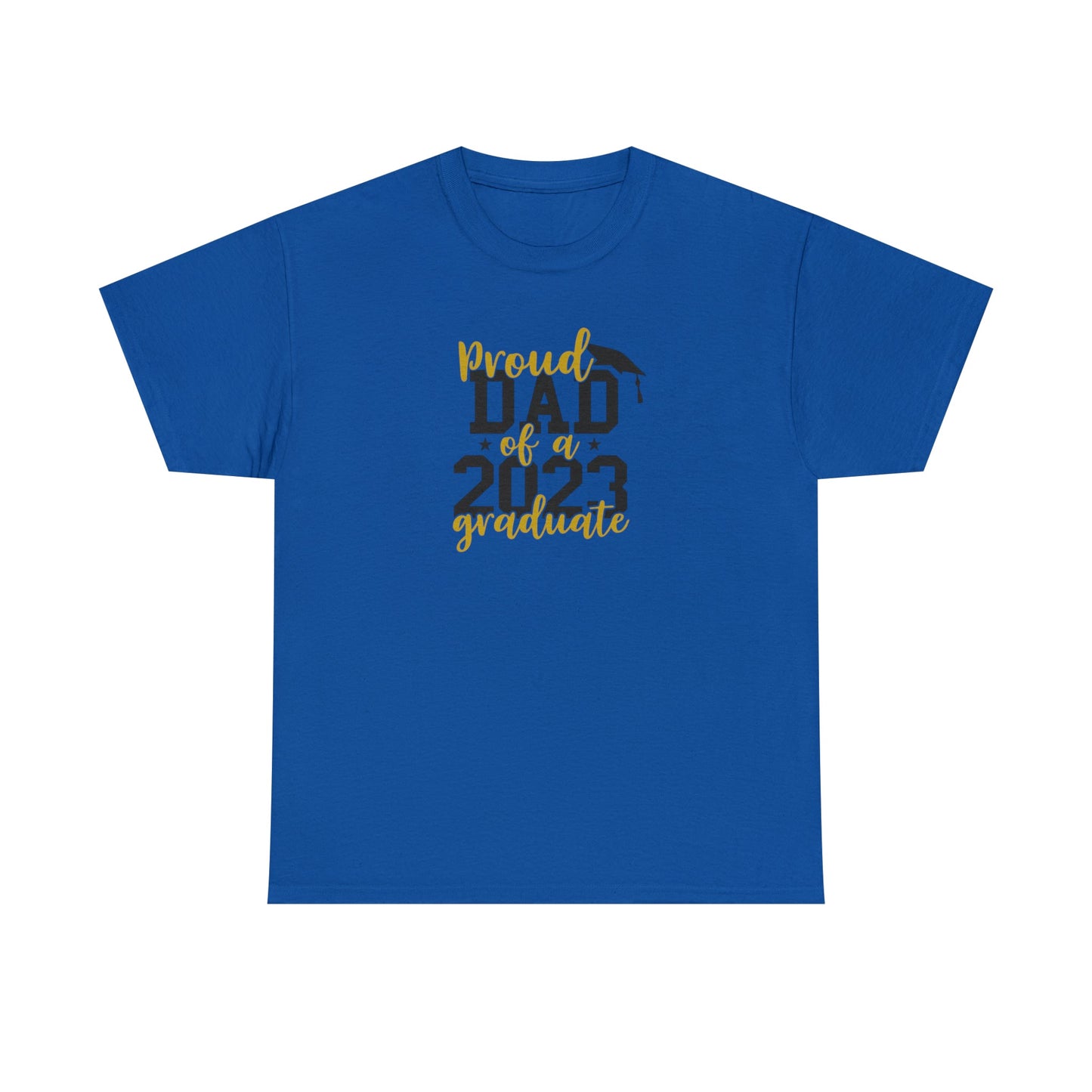 Proud DAD of 2023 Graduate Short Sleeve Cotton T-Shirt - numonet