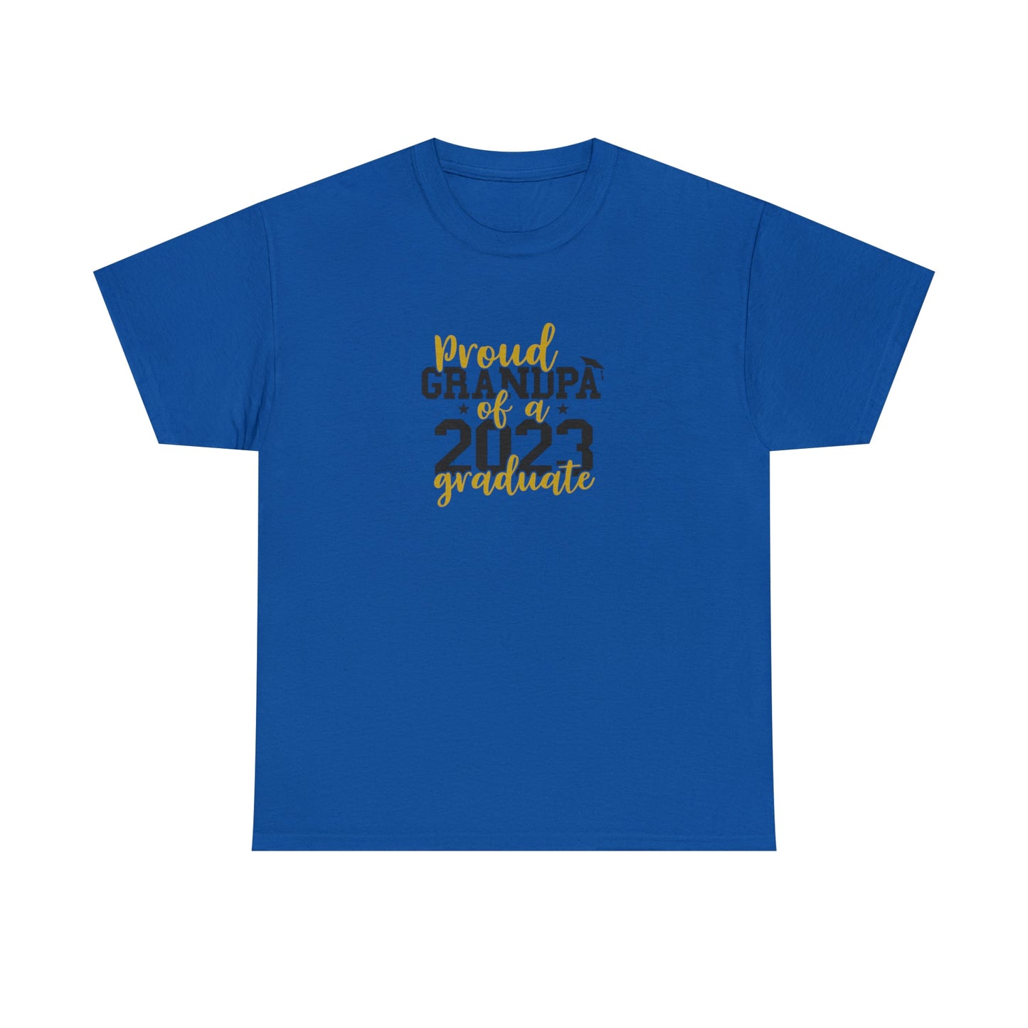Proud GRANDPA of 2023 Graduate Short Sleeve Cotton T-Shirt - numonet