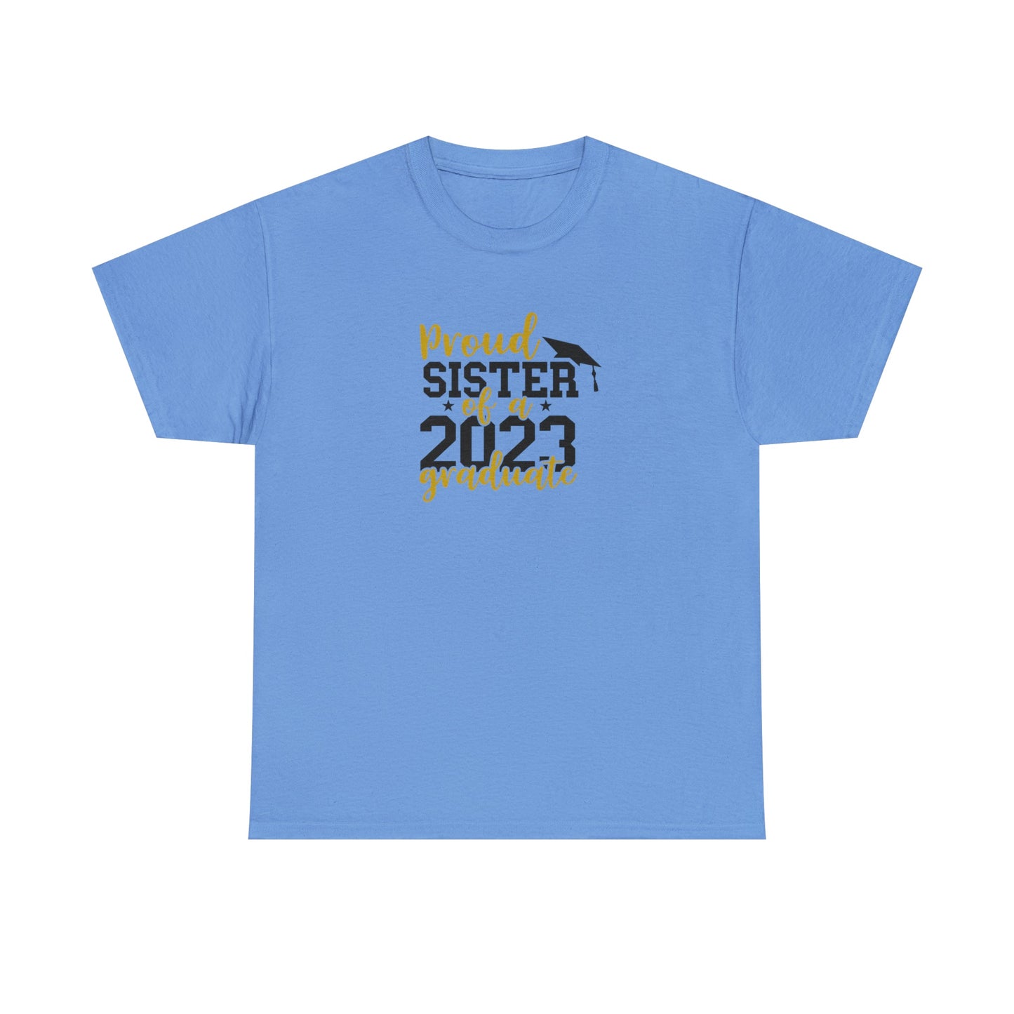Proud SISTER of 2023 Graduate Short Sleeve Cotton Tee - numonet