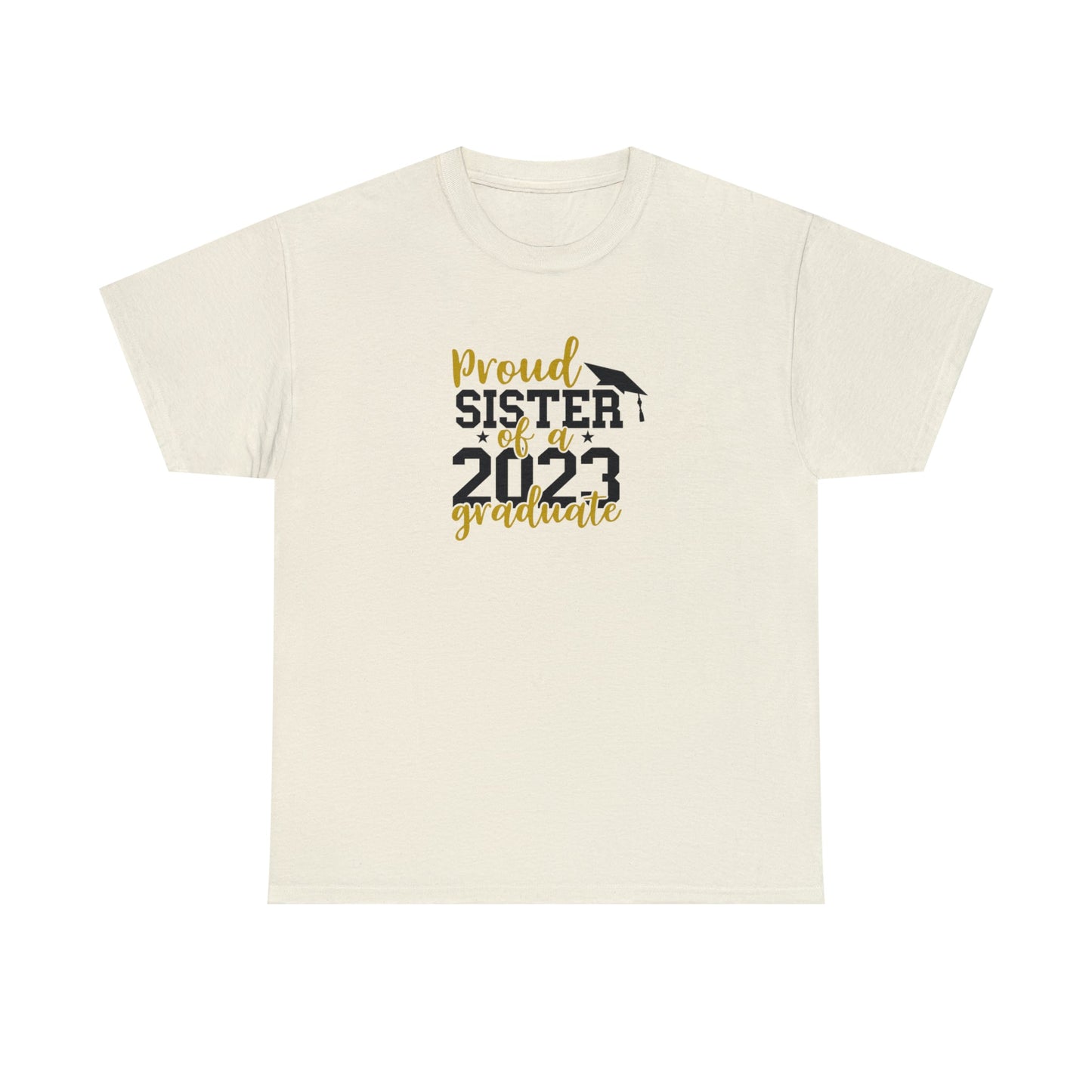 Proud SISTER of 2023 Graduate Short Sleeve Cotton Tee - numonet