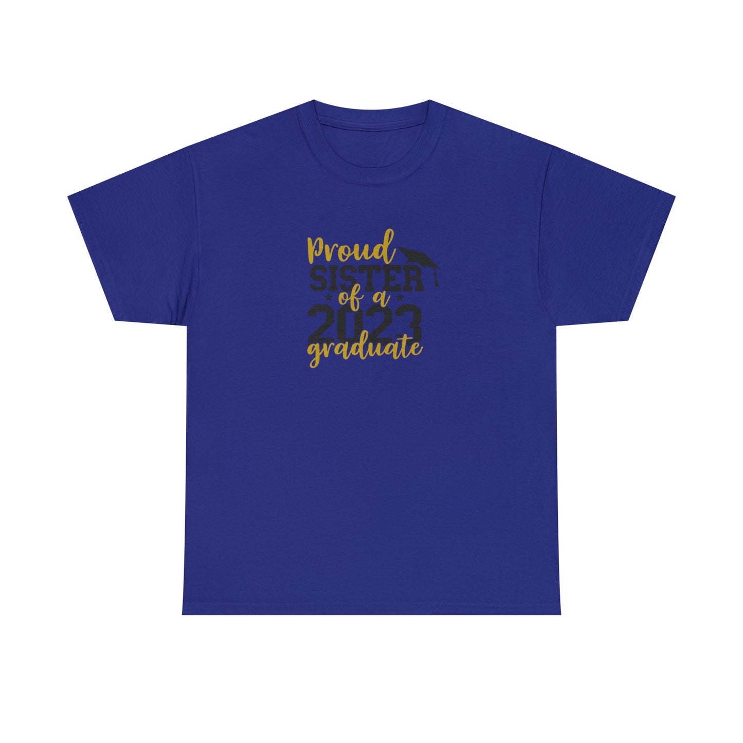 Proud SISTER of 2023 Graduate Short Sleeve Cotton Tee - numonet