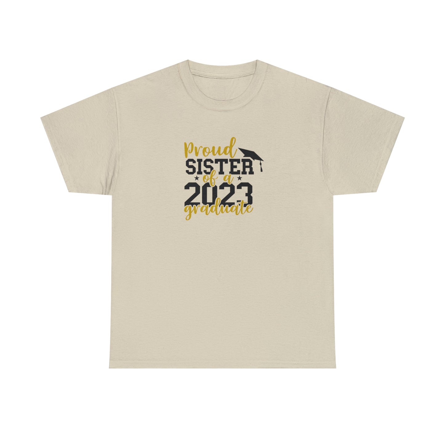 Proud SISTER of 2023 Graduate Short Sleeve Cotton Tee - numonet