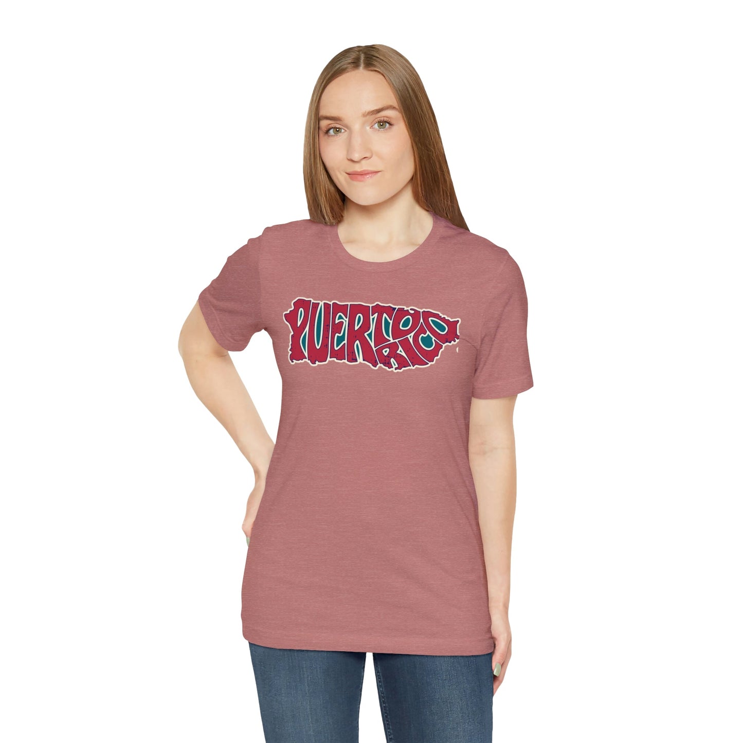 Puerto Rico Island Flag Short Sleeve Tee - numonet