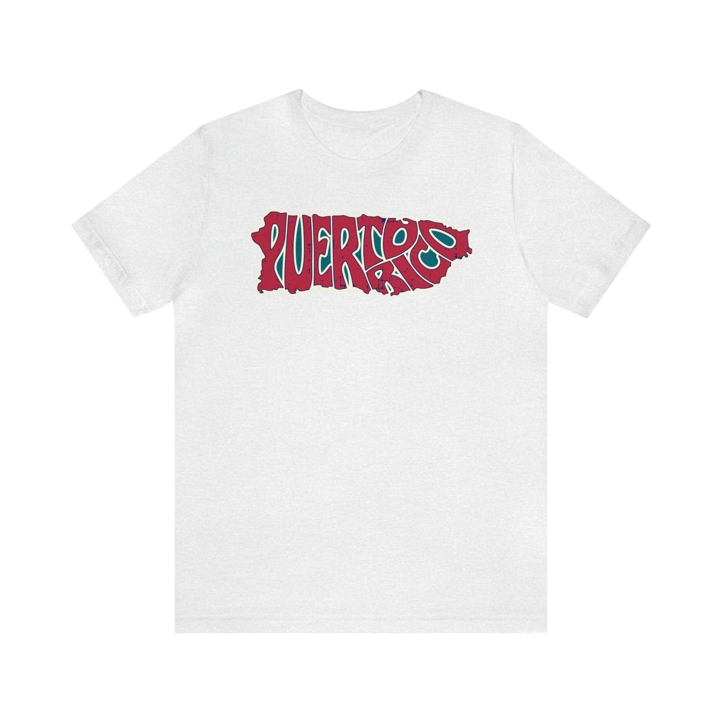 Puerto Rico Island Flag Short Sleeve Tee - numonet