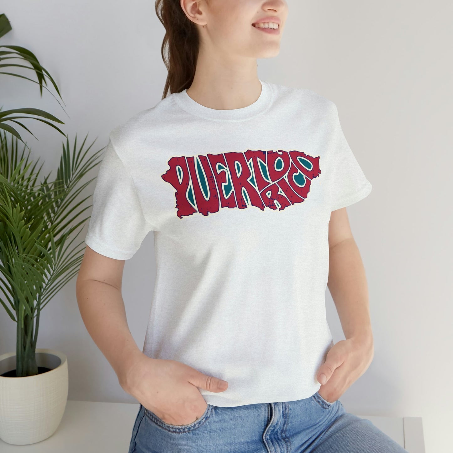 Puerto Rico Island Flag Short Sleeve Tee - numonet