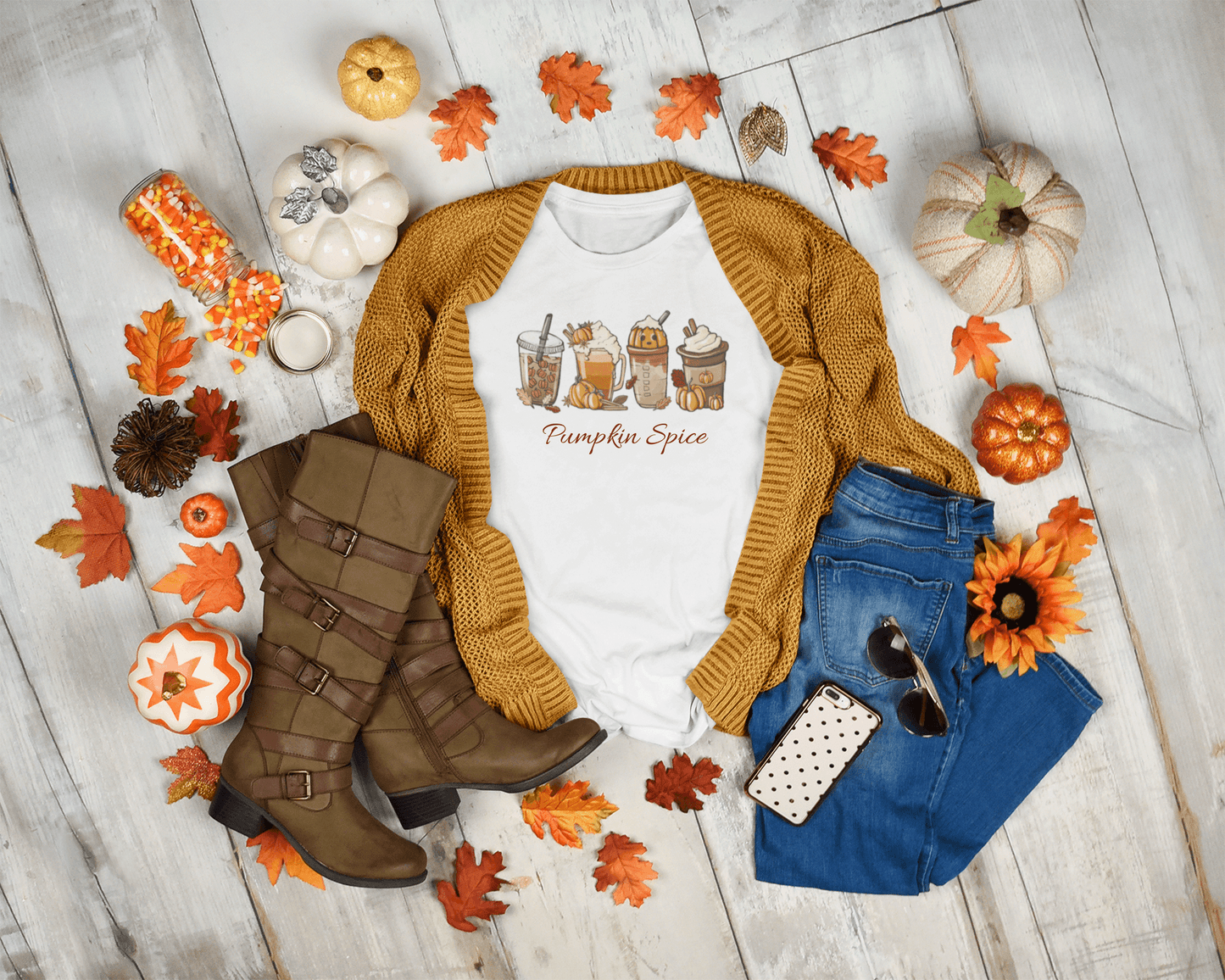 Pumpkin Spice Coffee Tshirt - numonet