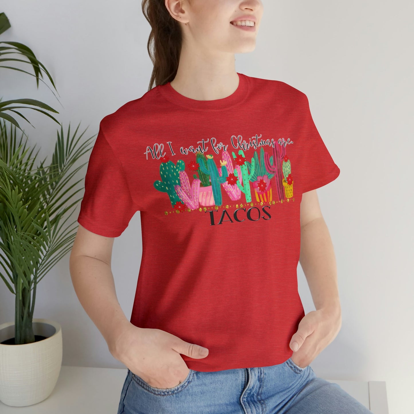 Tacos for Christmas Short Sleeve Tee - numonet