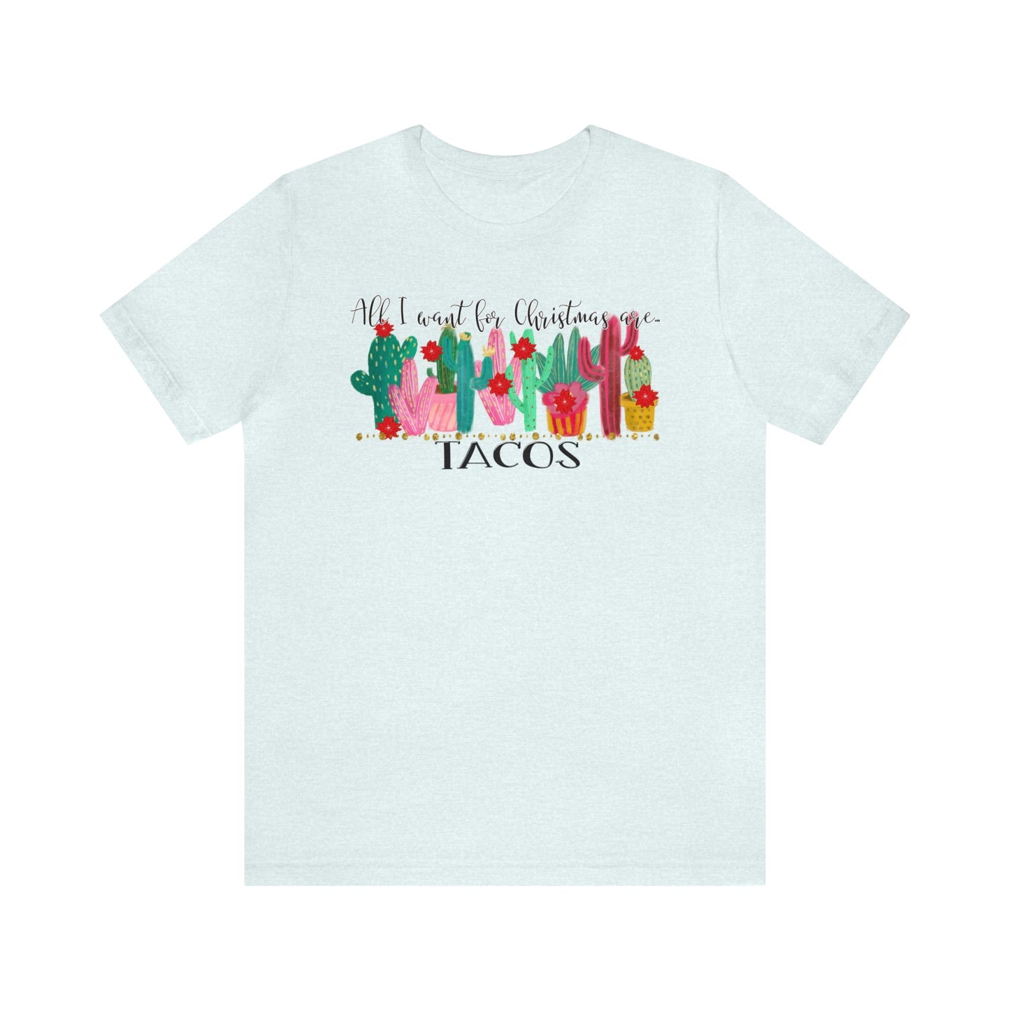 Tacos for Christmas Short Sleeve Tee - numonet