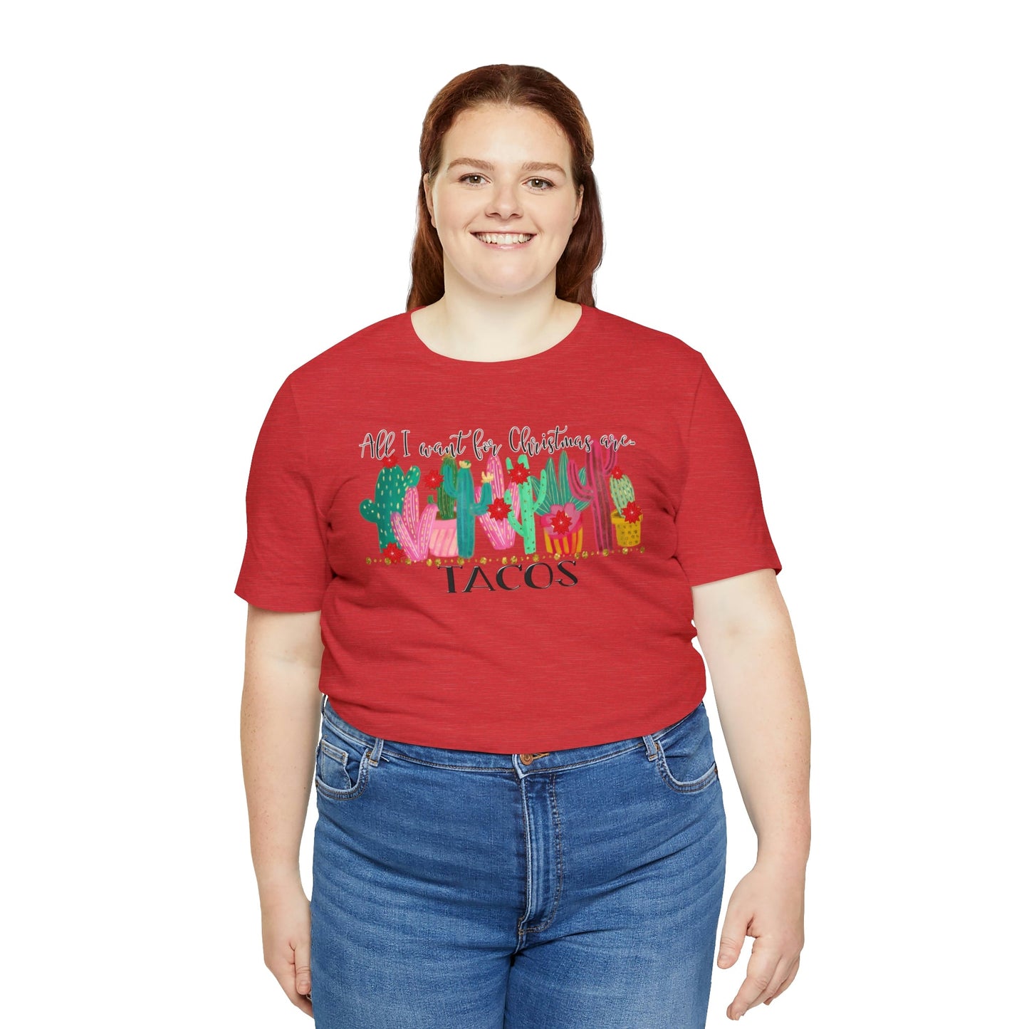 Tacos for Christmas Short Sleeve Tee - numonet