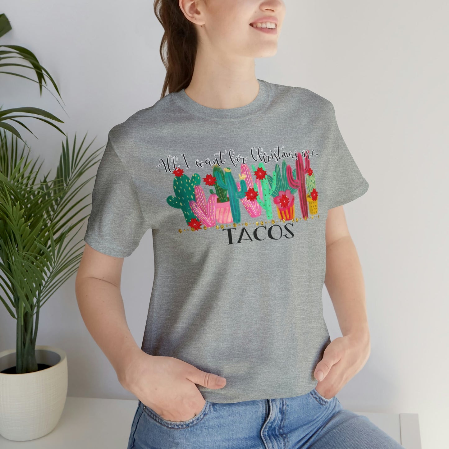 Tacos for Christmas Short Sleeve Tee - numonet