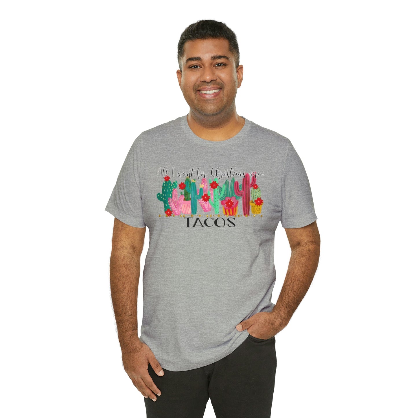 Tacos for Christmas Short Sleeve Tee - numonet