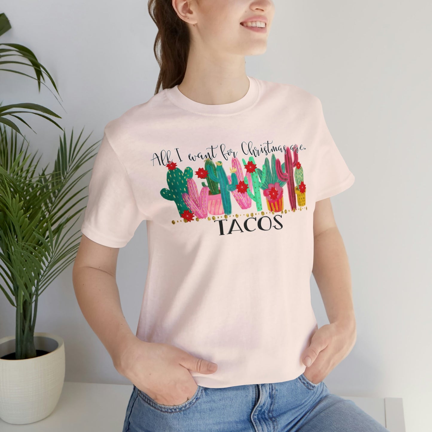 Tacos for Christmas Short Sleeve Tee - numonet