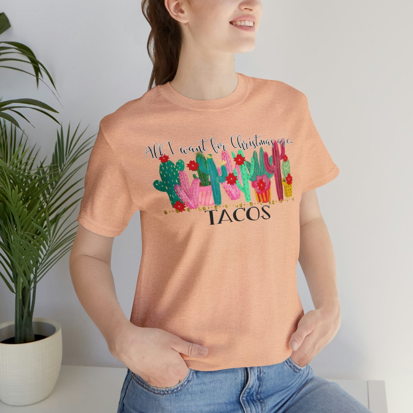 Tacos for Christmas Short Sleeve Tee - numonet