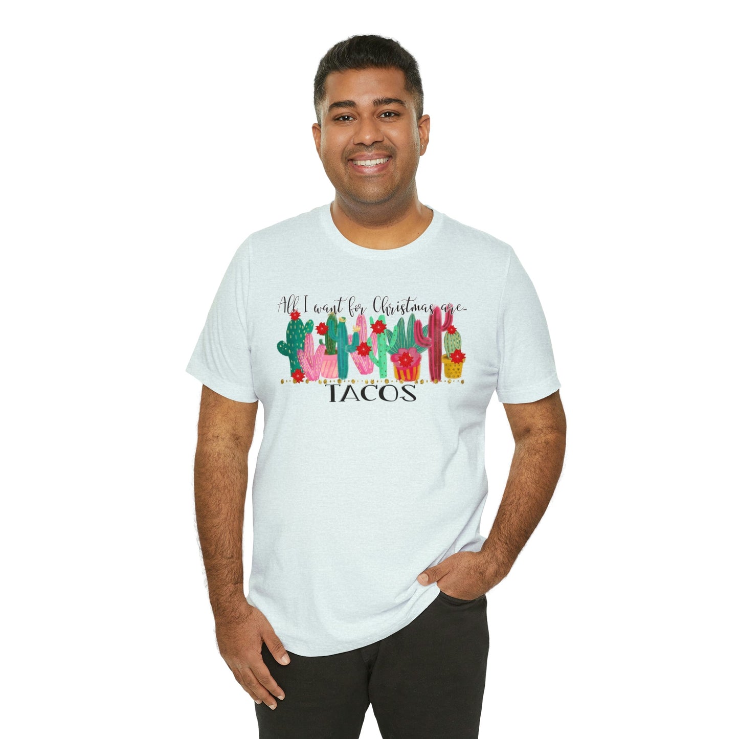 Tacos for Christmas Short Sleeve Tee - numonet