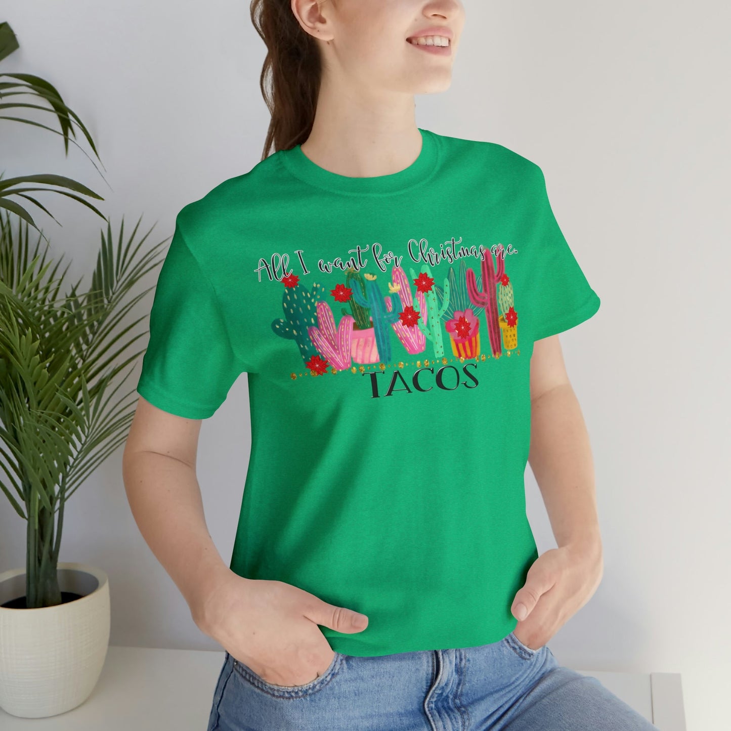 Tacos for Christmas Short Sleeve Tee - numonet