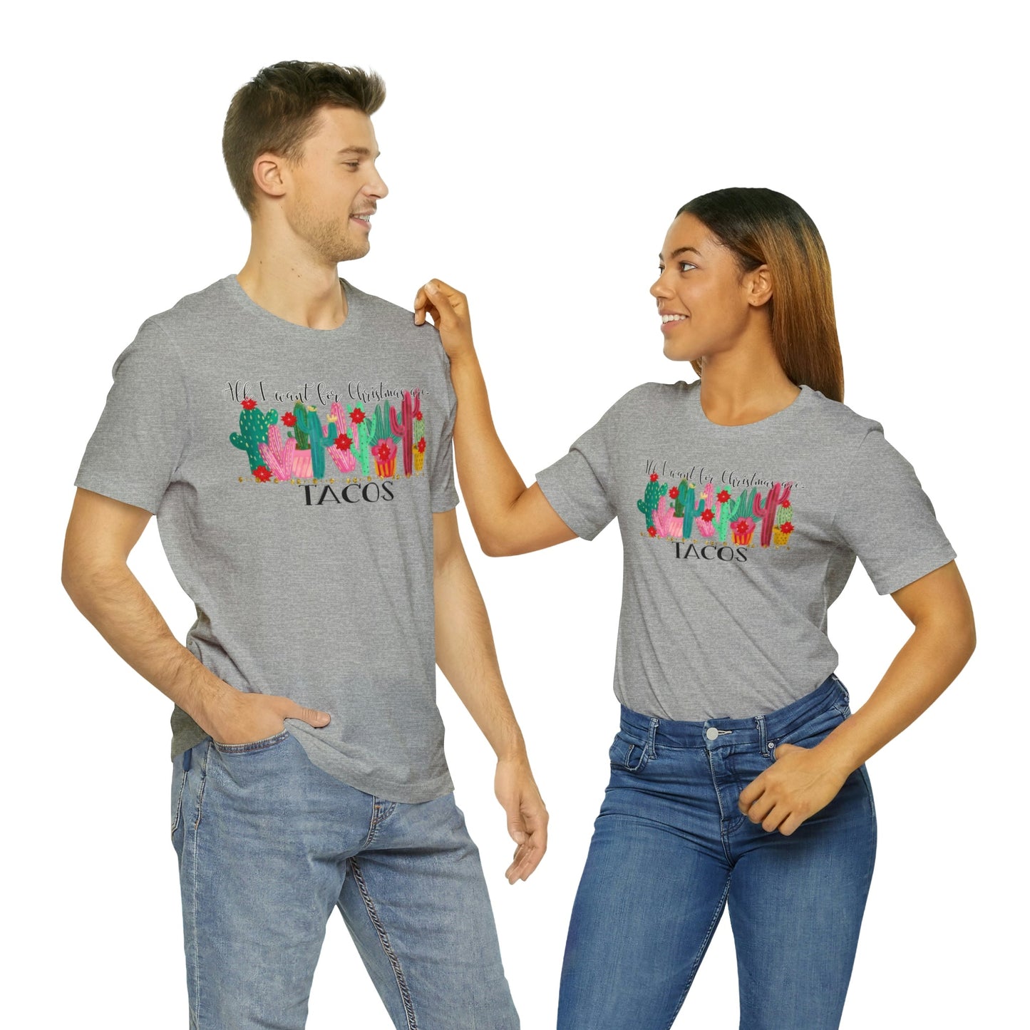 Tacos for Christmas Short Sleeve Tee - numonet