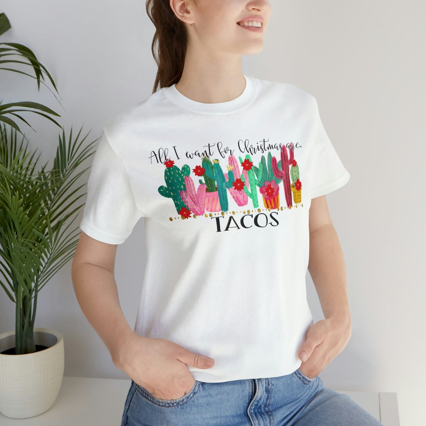 Tacos for Christmas Short Sleeve Tee - numonet